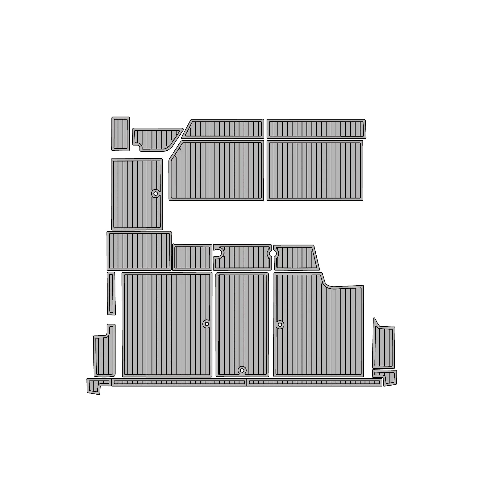 1991 | Sea Ray | Sundancer – Custom EVA Foam Marine Flooring Kit - HXBYX