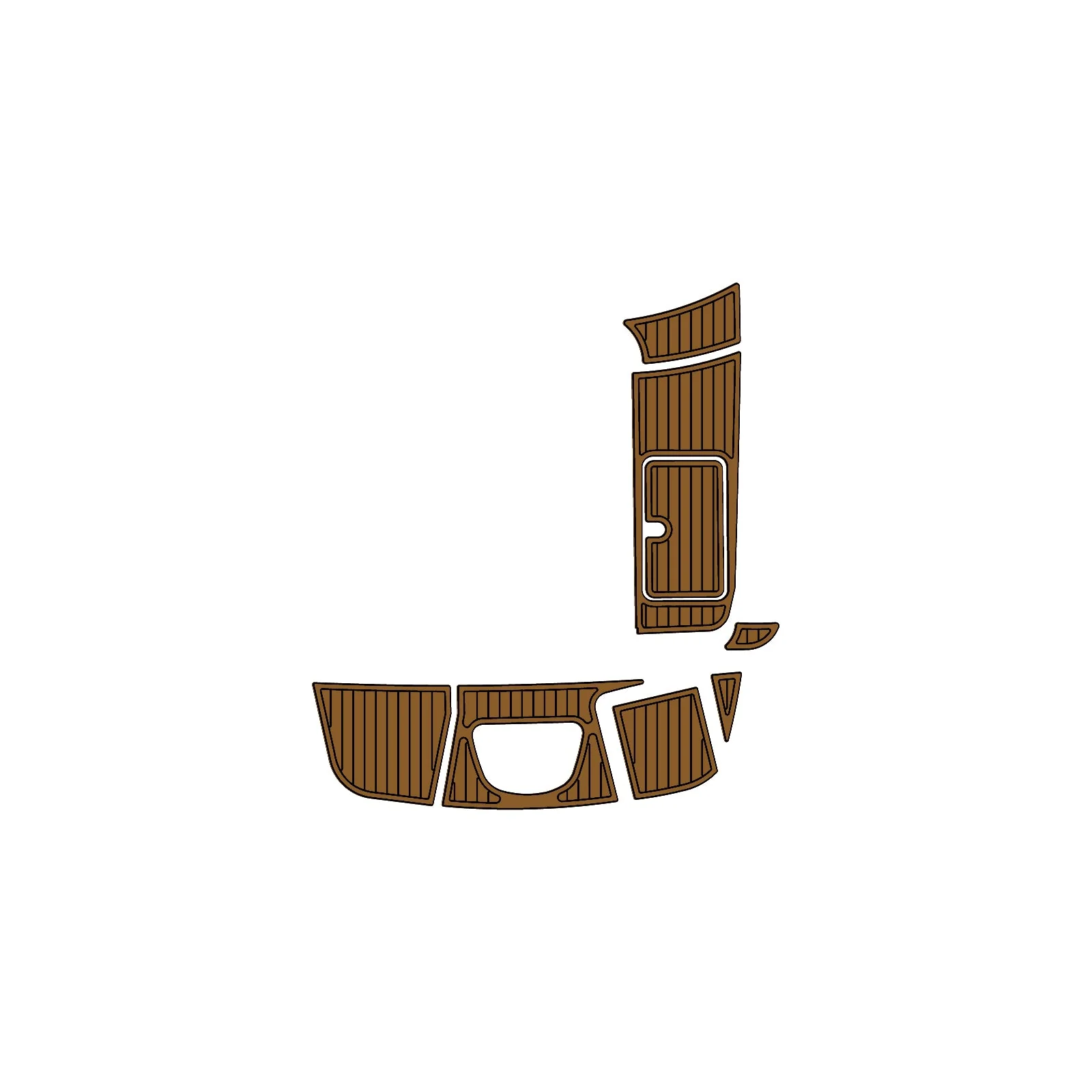 2010 Sea Ray Sundeck 260 – Custom EVA Foam Marine Flooring Kit - HXBYX