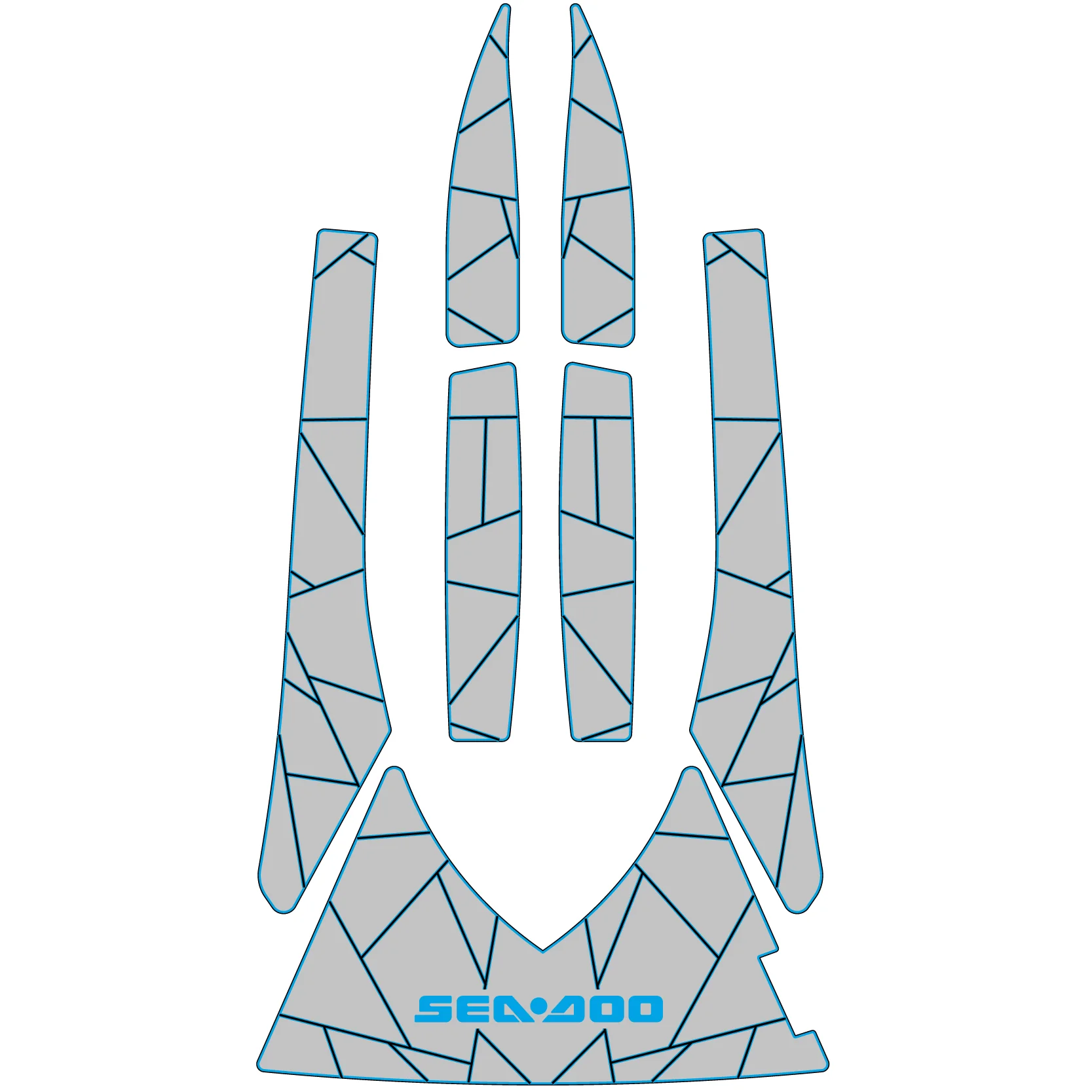 2003-2008 Sea-Doo GTX - Custom EVA Foam Jet Ski Mats Kit - HXBYX