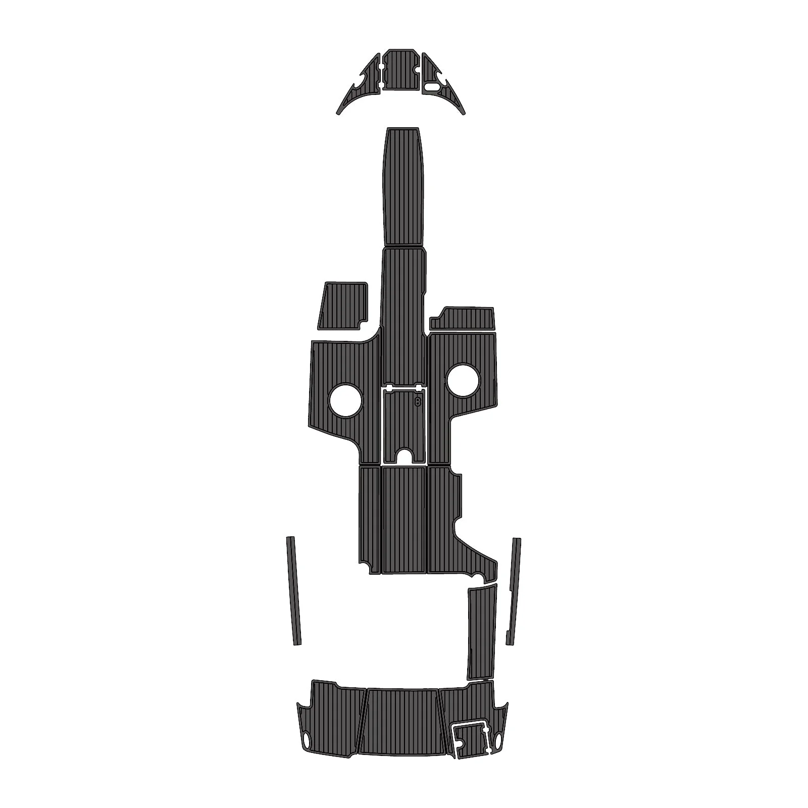 2018 | Chaparral | 287 SSX - Custom EVA Foam Marine Flooring Kit - HXBYX