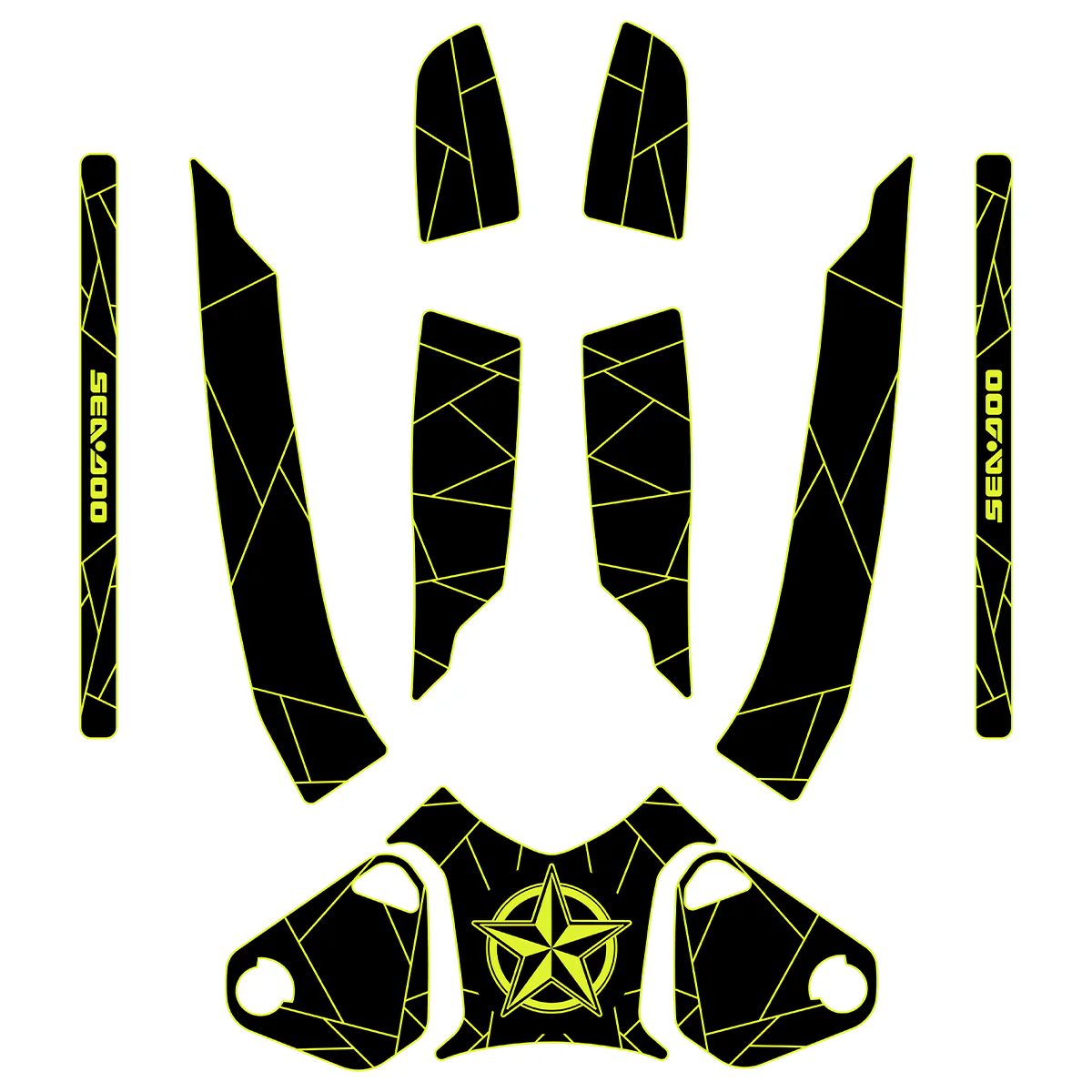 2010-2015 Sea-Doo RXT + RXT-X + Wake Pro 215 - Custom EVA Foam Jet Ski Deck Mats Kit - HXBYX