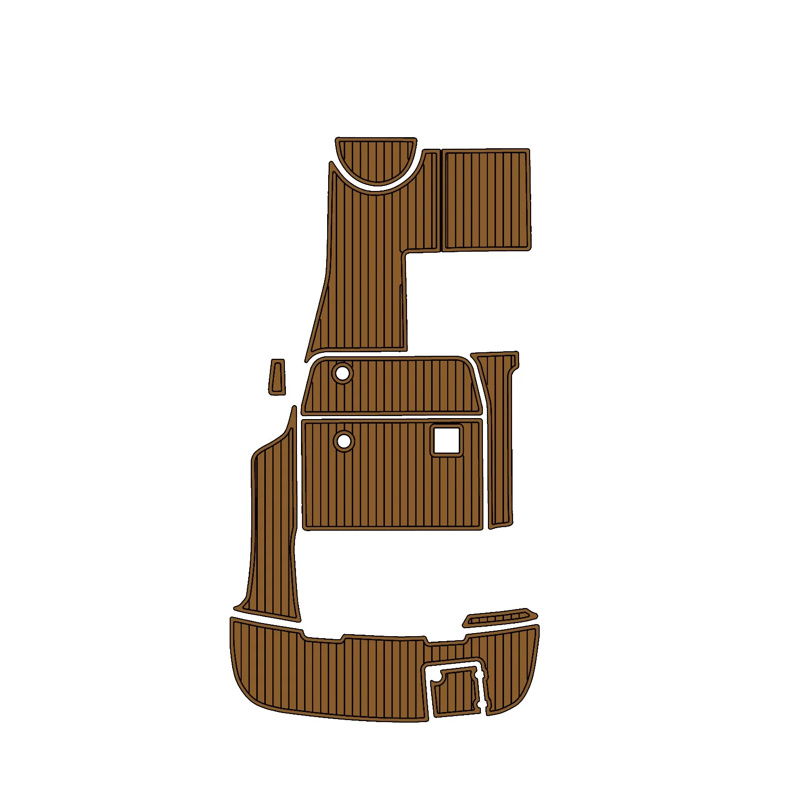 2005 | Chaparral | Signature 240 - Custom EVA Foam Marine Flooring Kit - HXBYX