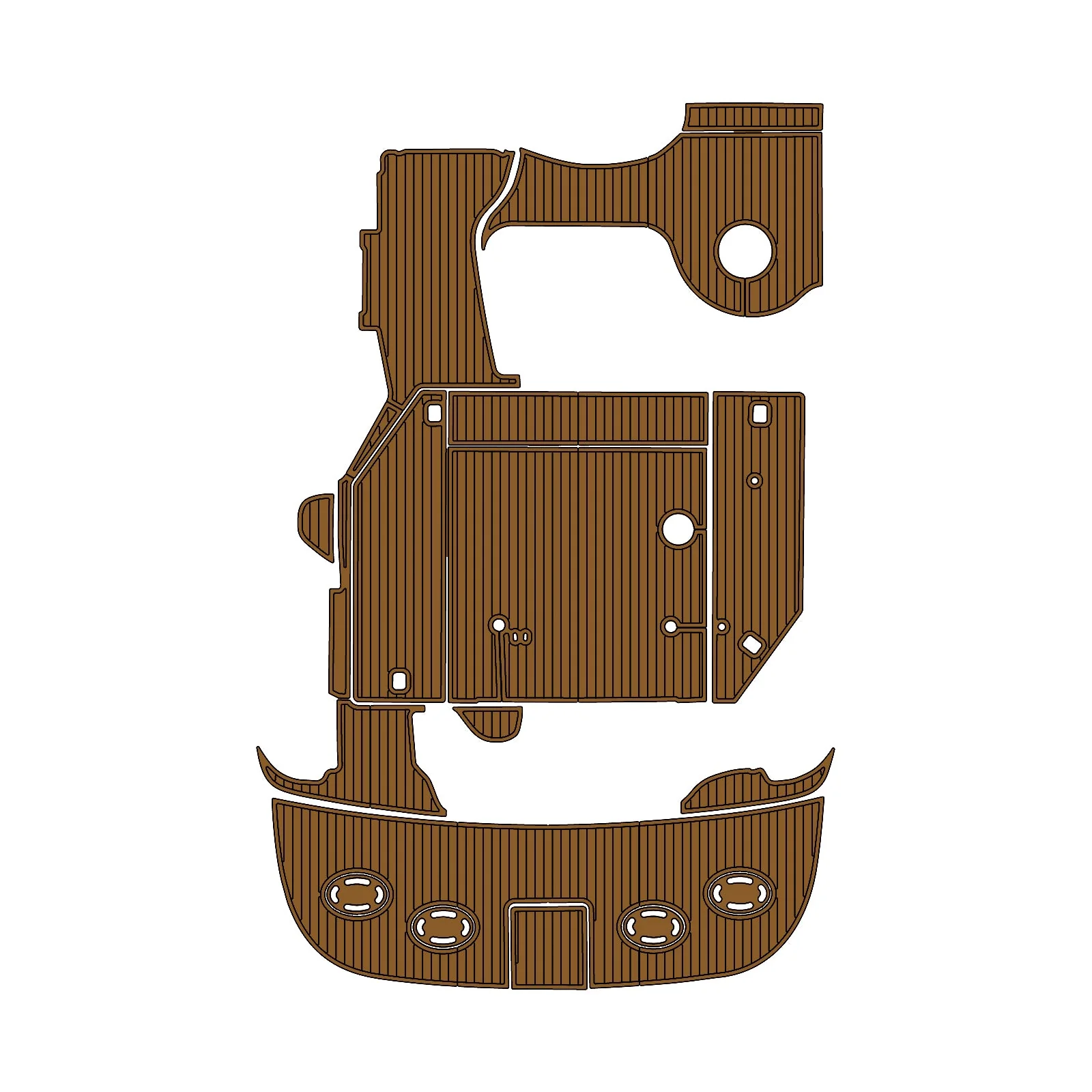 2001 | Sea Ray | Sundancer 380 – Custom EVA Foam Marine Flooring Kit - HXBYX