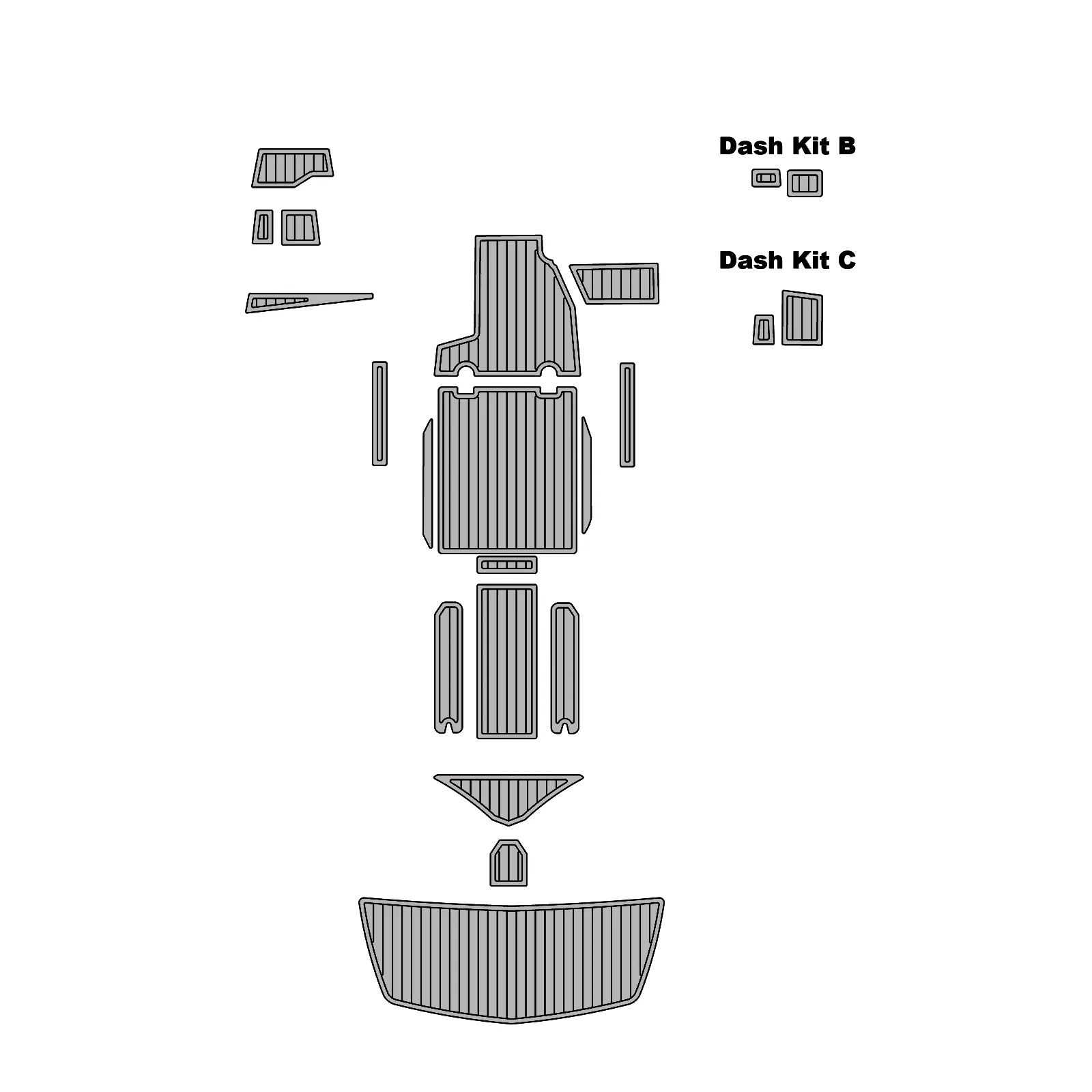 2019 Tige R21 – Custom EVA Foam Marine Flooring Kit - HXBYX