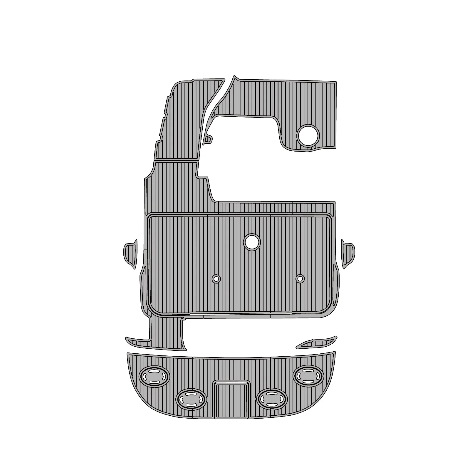 1999-2002 | Sea Ray | 340 – Custom EVA Foam Marine Flooring Kit - HXBYX