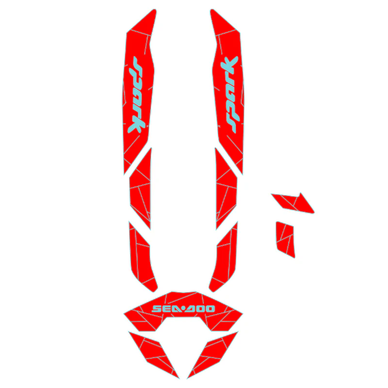 2021-2023 Sea-Doo Spark 3 Sitter - Custom EVA Foam Jet Ski Mats Kit - HXBYX