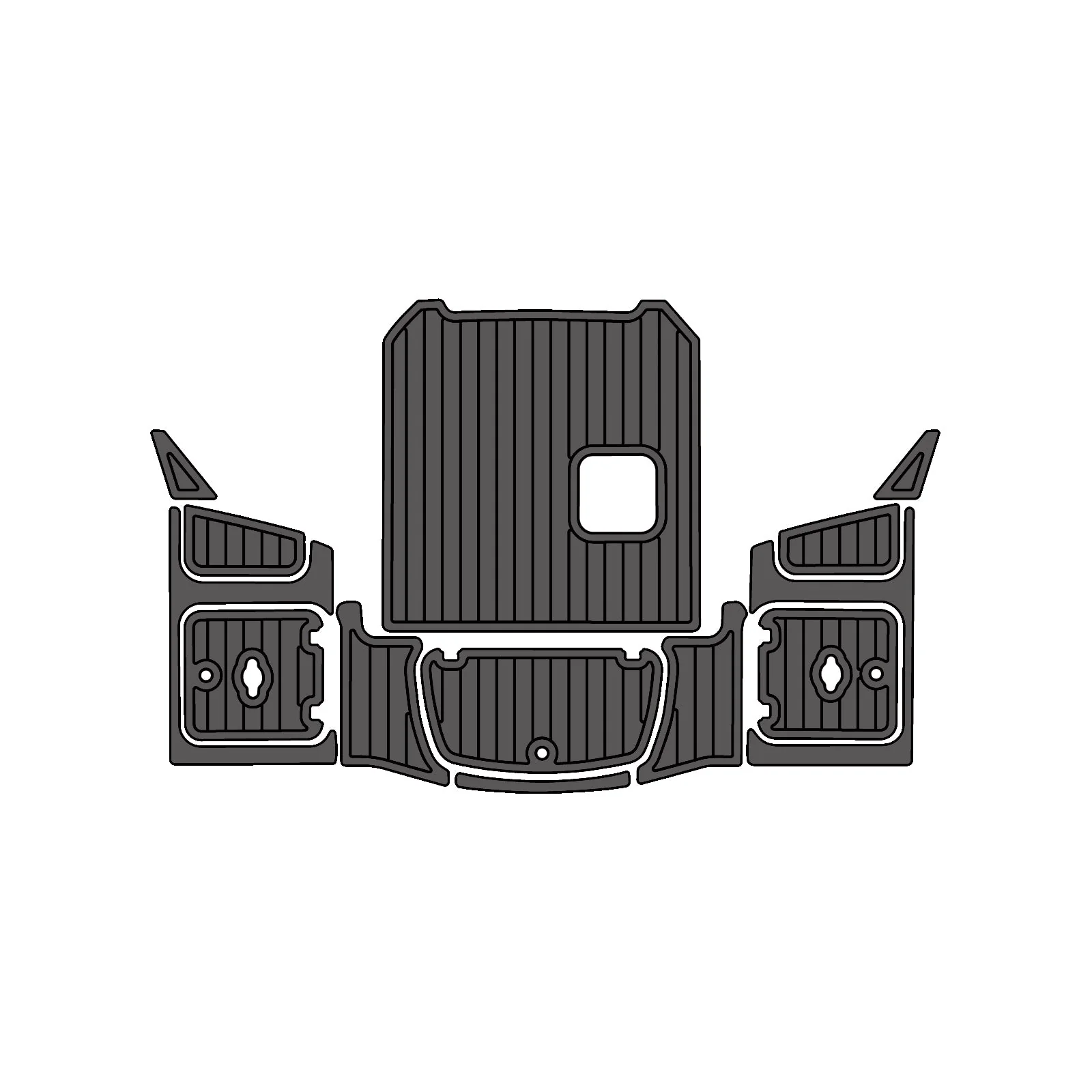 2016 | Chaparral | H2O 21ft - Custom EVA Foam Marine Flooring Kit - HXBYX