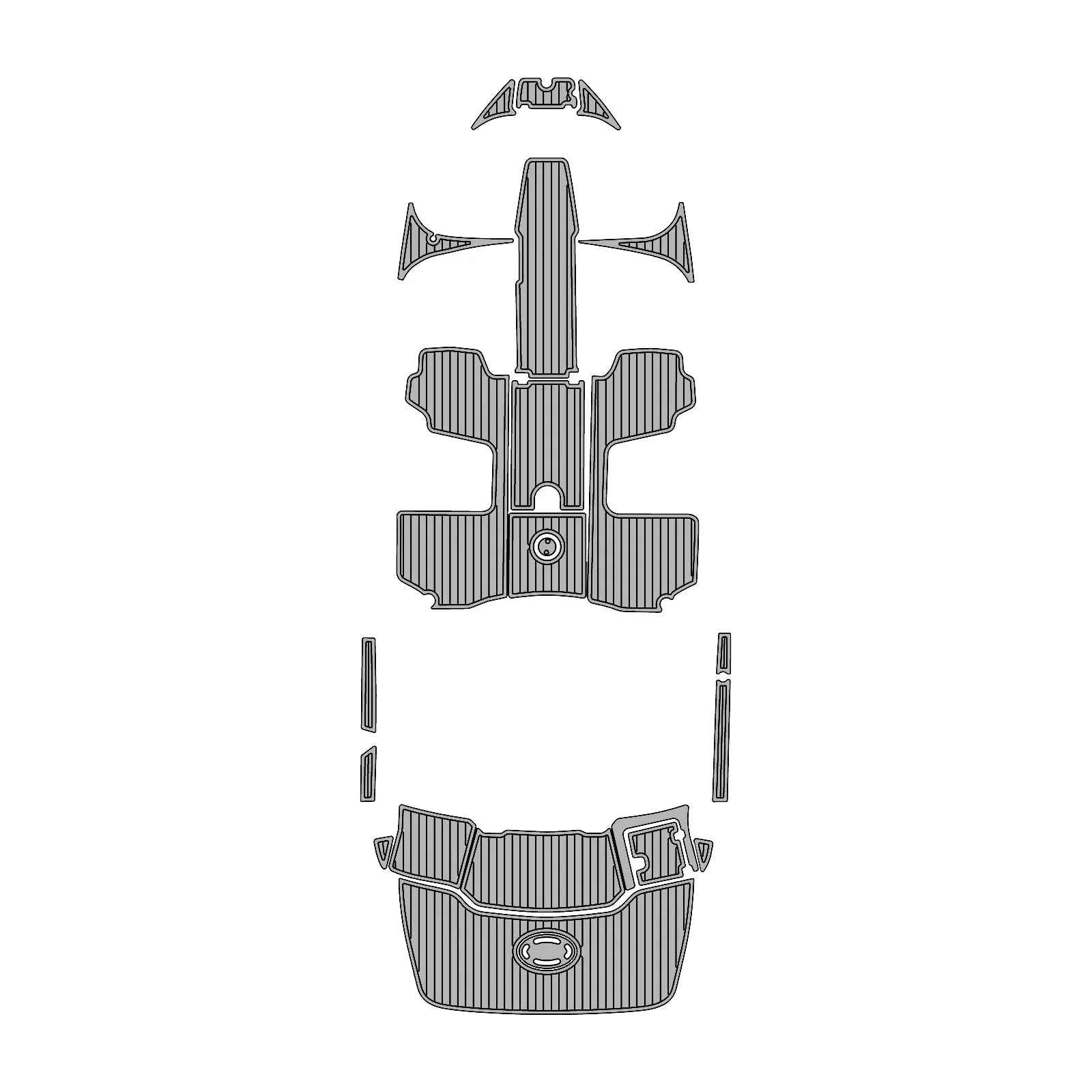 2017 | Chaparral | H2O 21 Deluxe - Custom EVA Foam Marine Flooring Kit - HXBYX