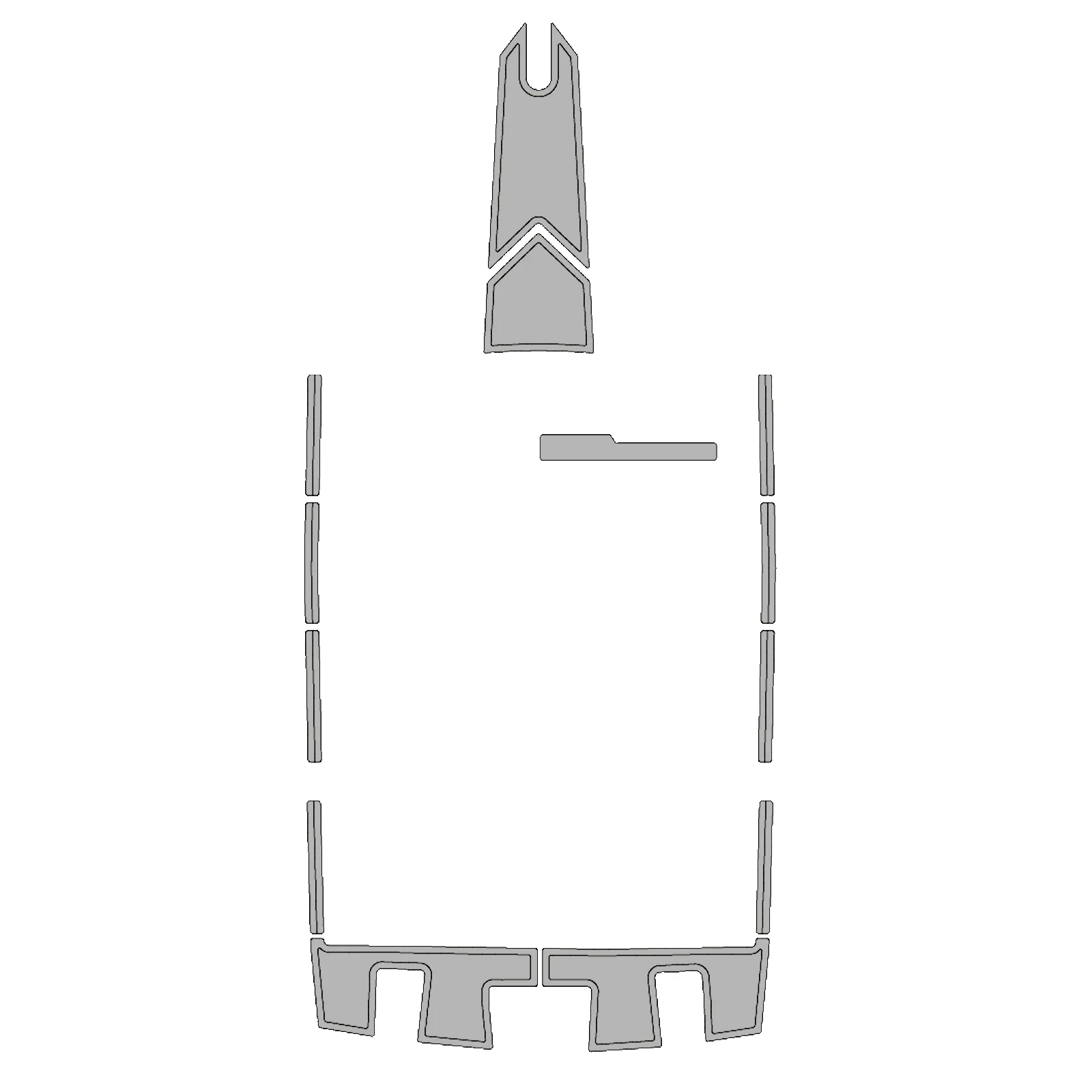 1989 MasterCraft Prostar 190 – Custom EVA Foam Marine Flooring Kit - HXBYX