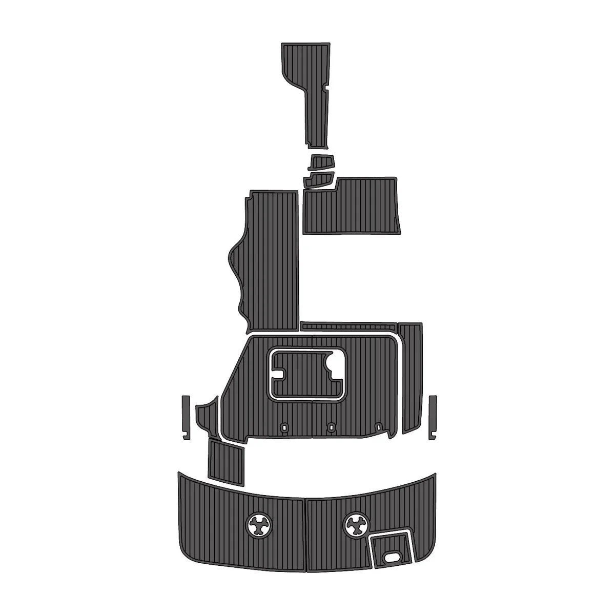 2005 Four Winns Vista 288 - Faux Teak Custom EVA Foam Marine Decking Kit - HXBYX