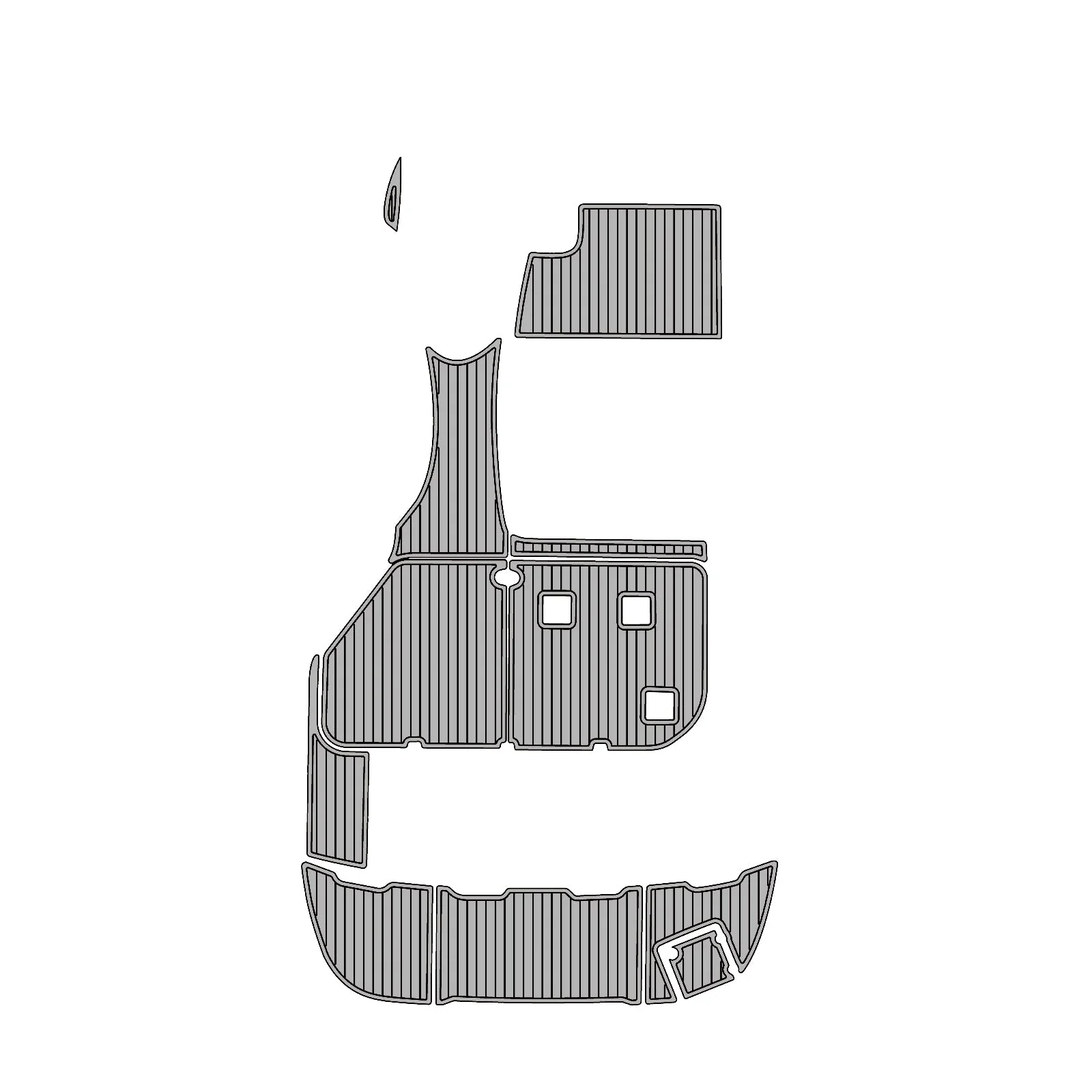 2005 | Chaparral | Signature 290 - Custom EVA Foam Marine Flooring Kit - HXBYX