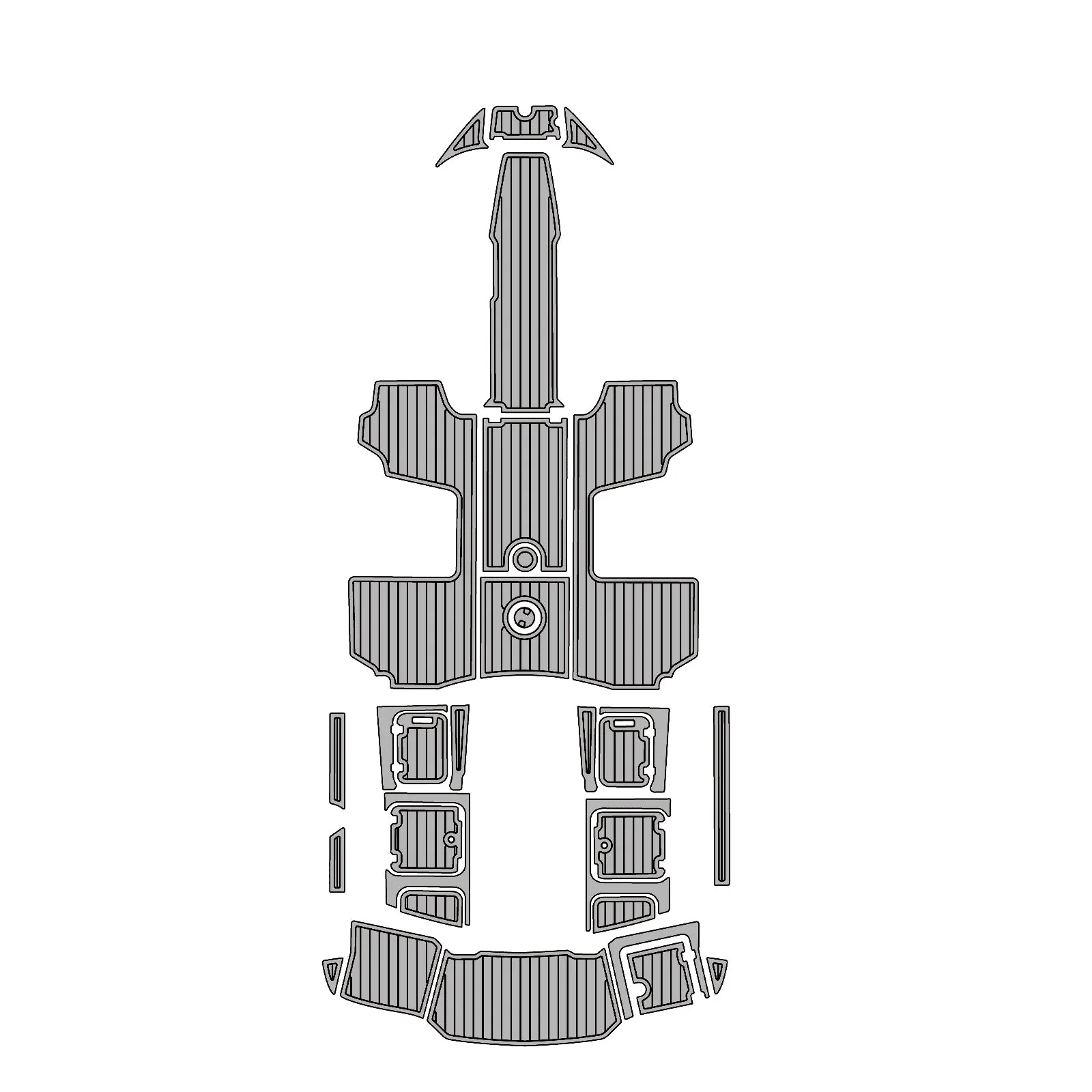 2016 | Chaparral | H2O Sport 19 - Custom EVA Foam Marine Flooring Kit - HXBYX