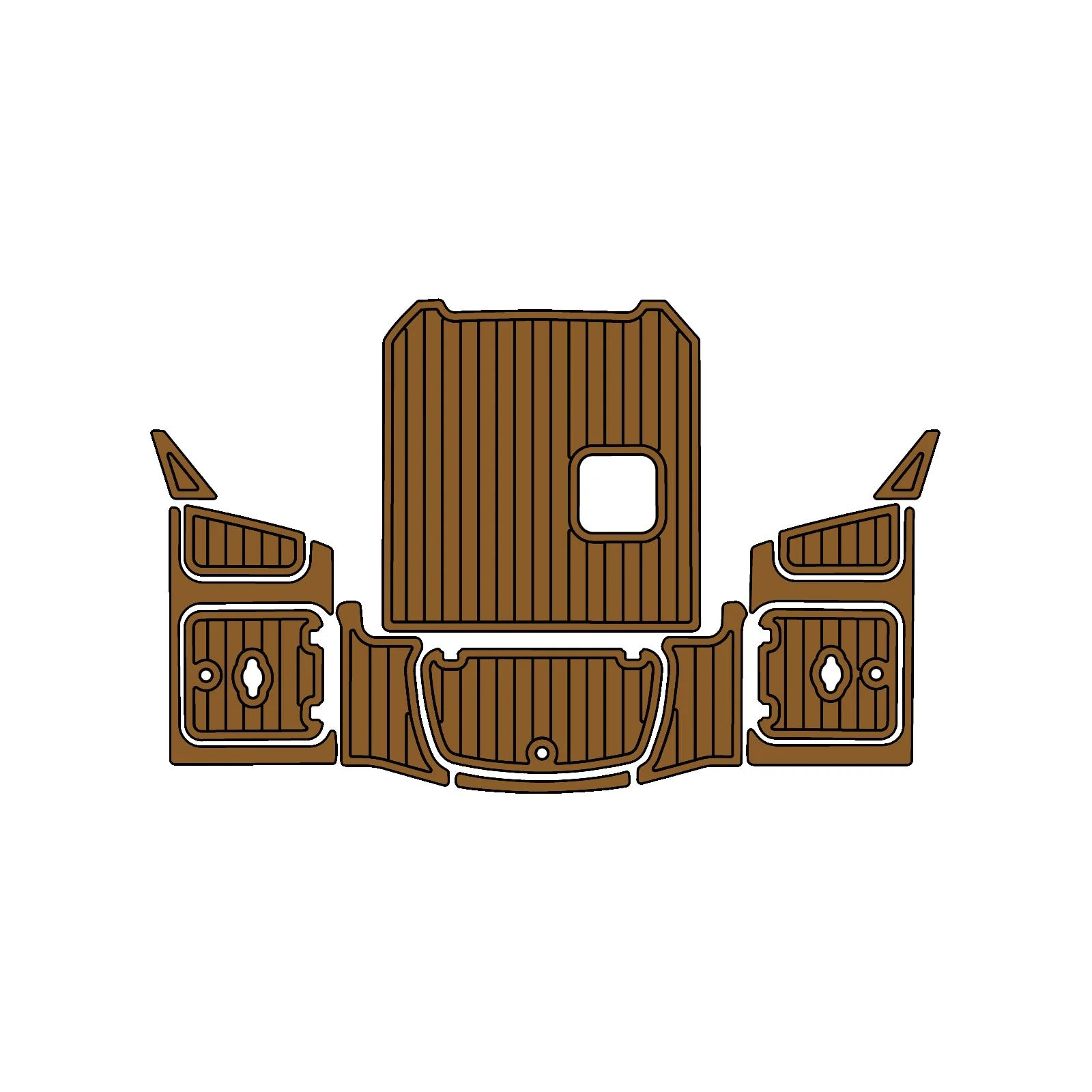 2016 | Chaparral | H2O 21ft - Custom EVA Foam Marine Flooring Kit - HXBYX