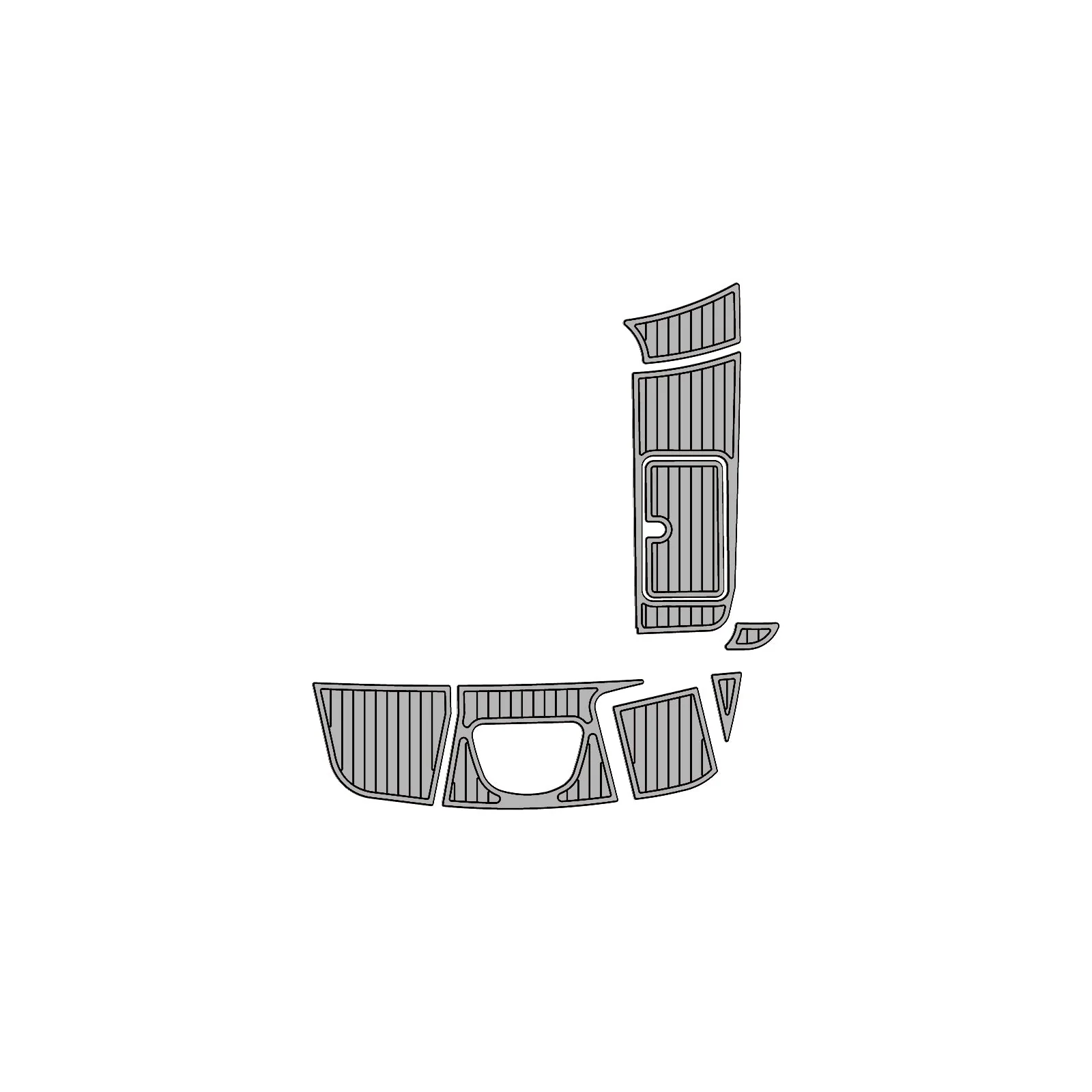 2010 Sea Ray Sundeck 260 – Custom EVA Foam Marine Flooring Kit - HXBYX