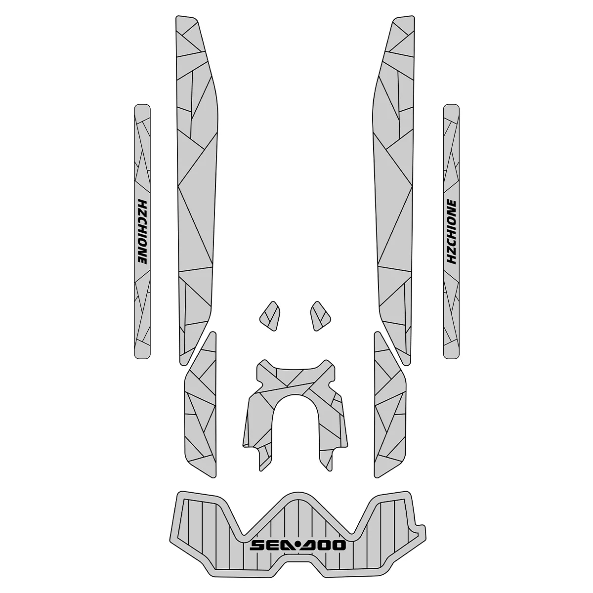 2019-2024 Sea-Doo GTX 155 - Custom EVA Foam Jet Ski Deck Mats Kit - HXBYX