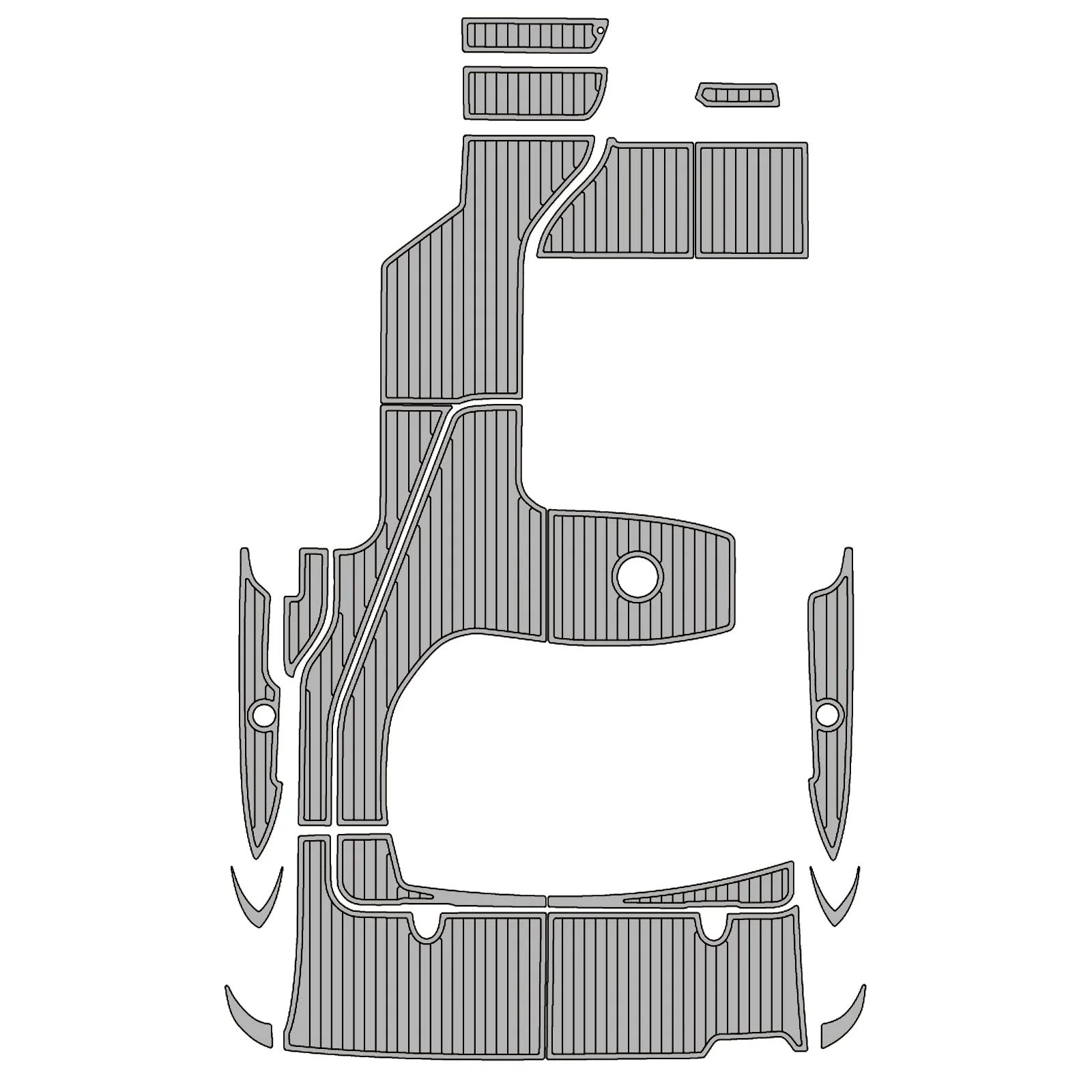 2010 Sea Ray Sundancer 330 – Custom EVA Foam Marine Flooring Kit - HXBYX