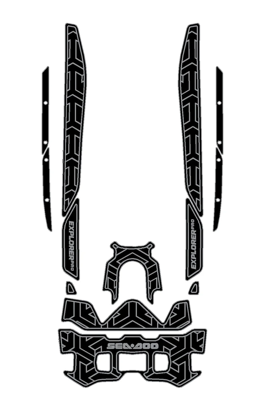 2023-2024 Sea-Doo Explorer - Custom EVA Foam Jet Ski Deck Mats Kit - HXBYX