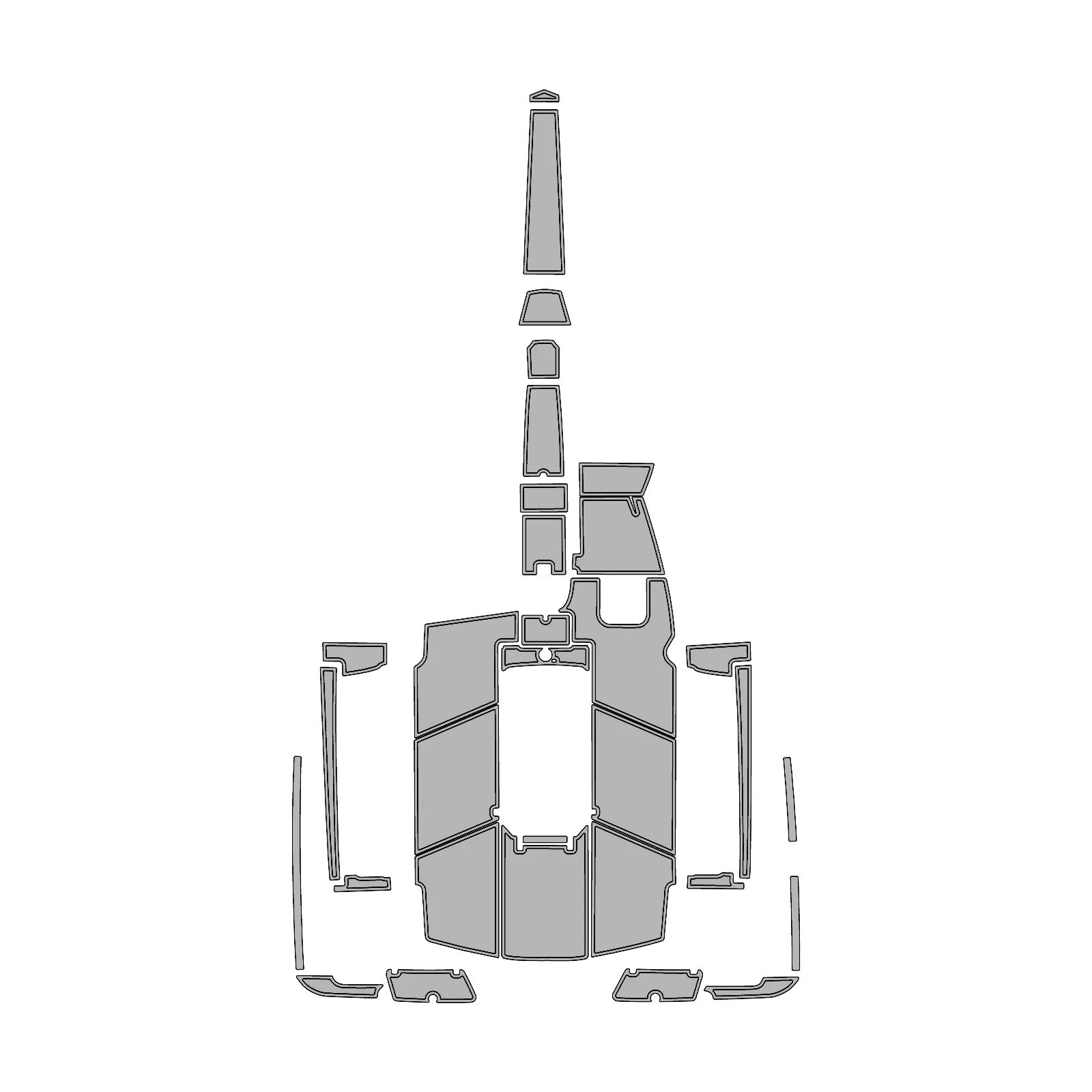 2016-2018 MasterCraft Prostar – Custom EVA Foam Marine Flooring Kit - HXBYX