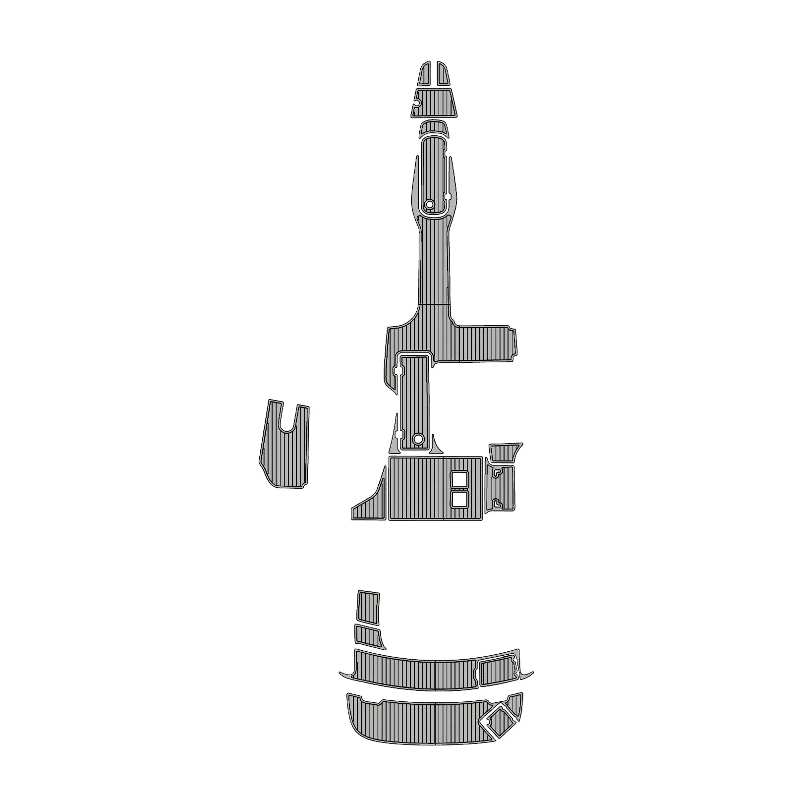 2008 | Chaparral | Signature 280 - Custom EVA Foam Marine Flooring Kit - HXBYX