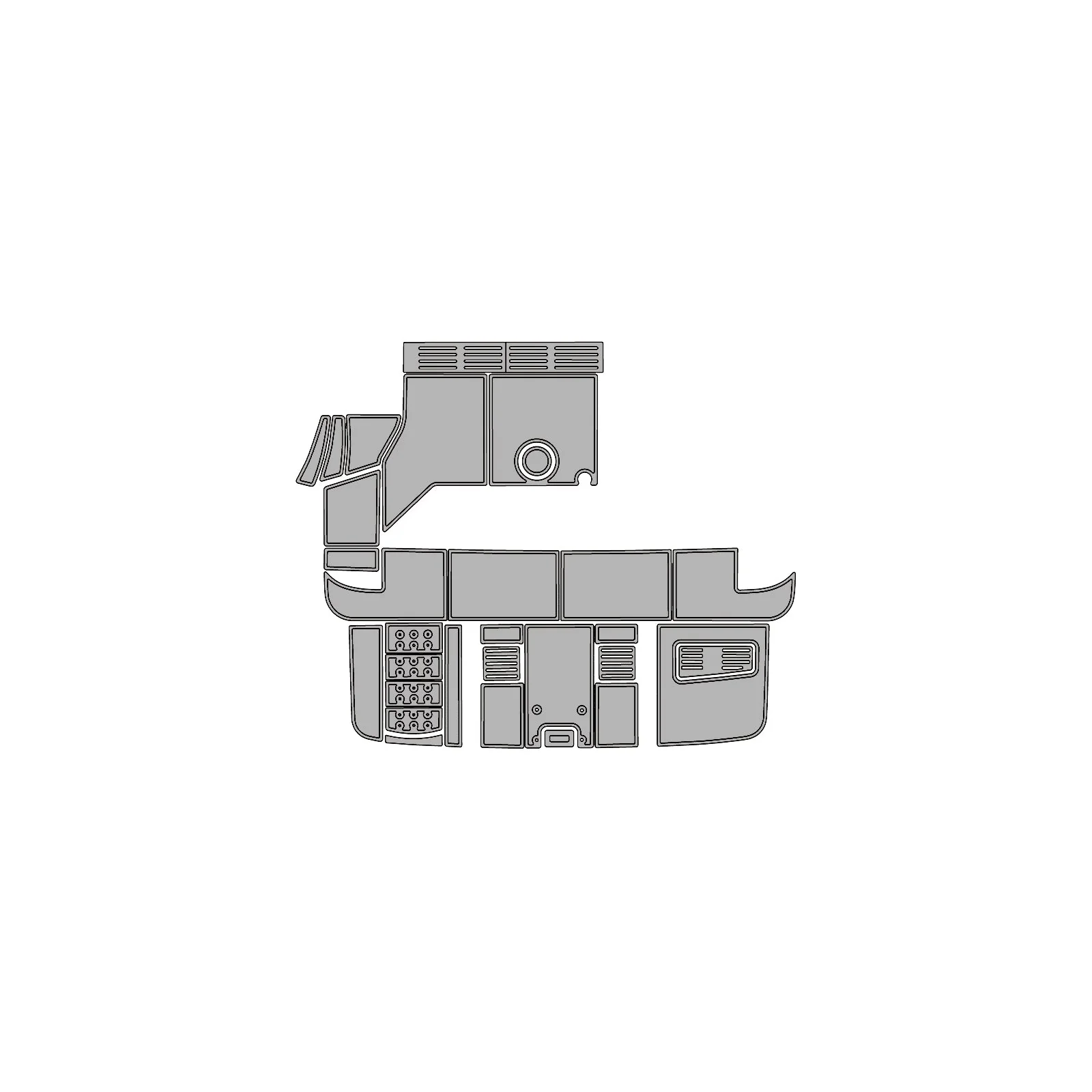 2017 Sea Ray 400 Sundancer – Custom EVA Foam Marine Flooring Kit - HXBYX