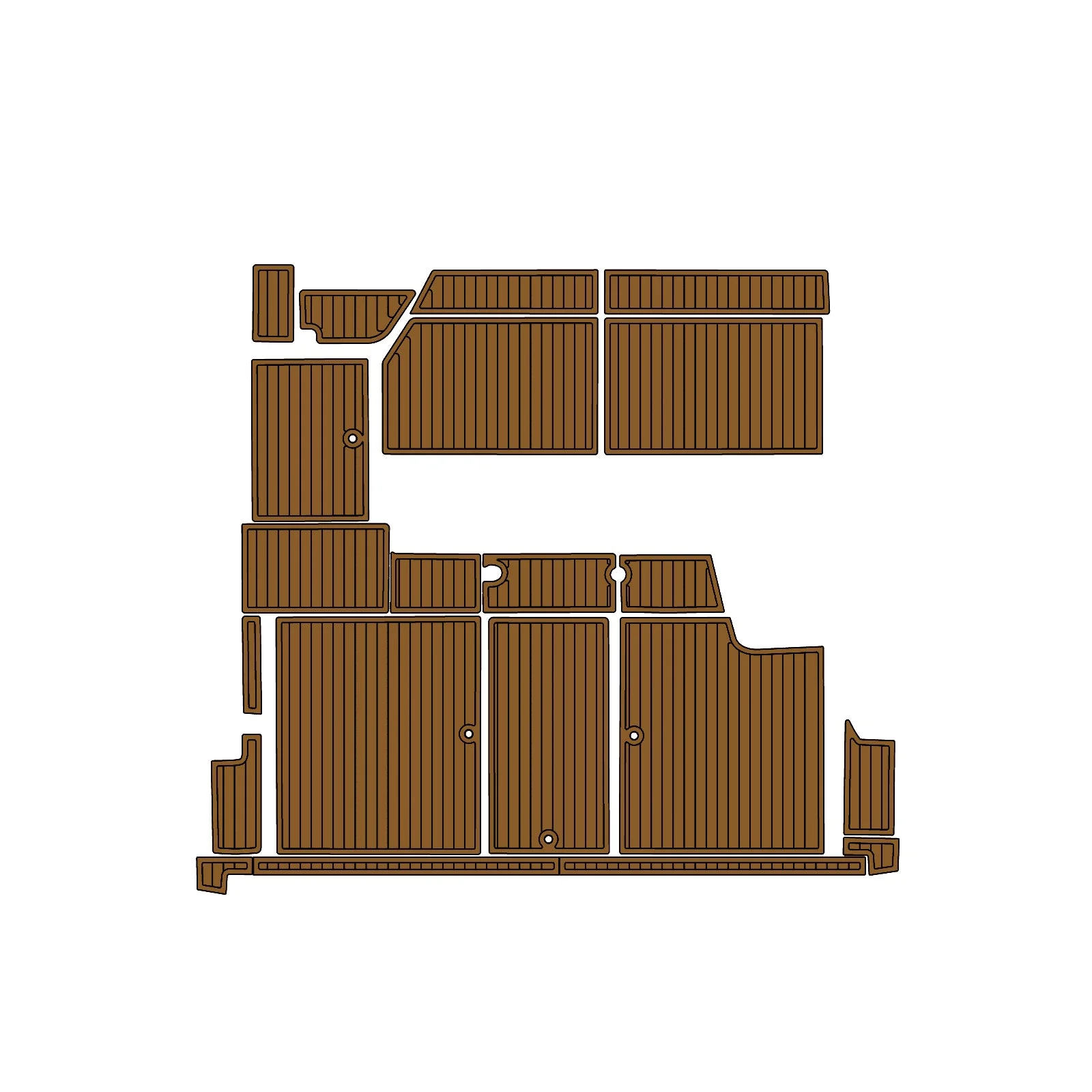 1991 | Sea Ray | Sundancer – Custom EVA Foam Marine Flooring Kit - HXBYX