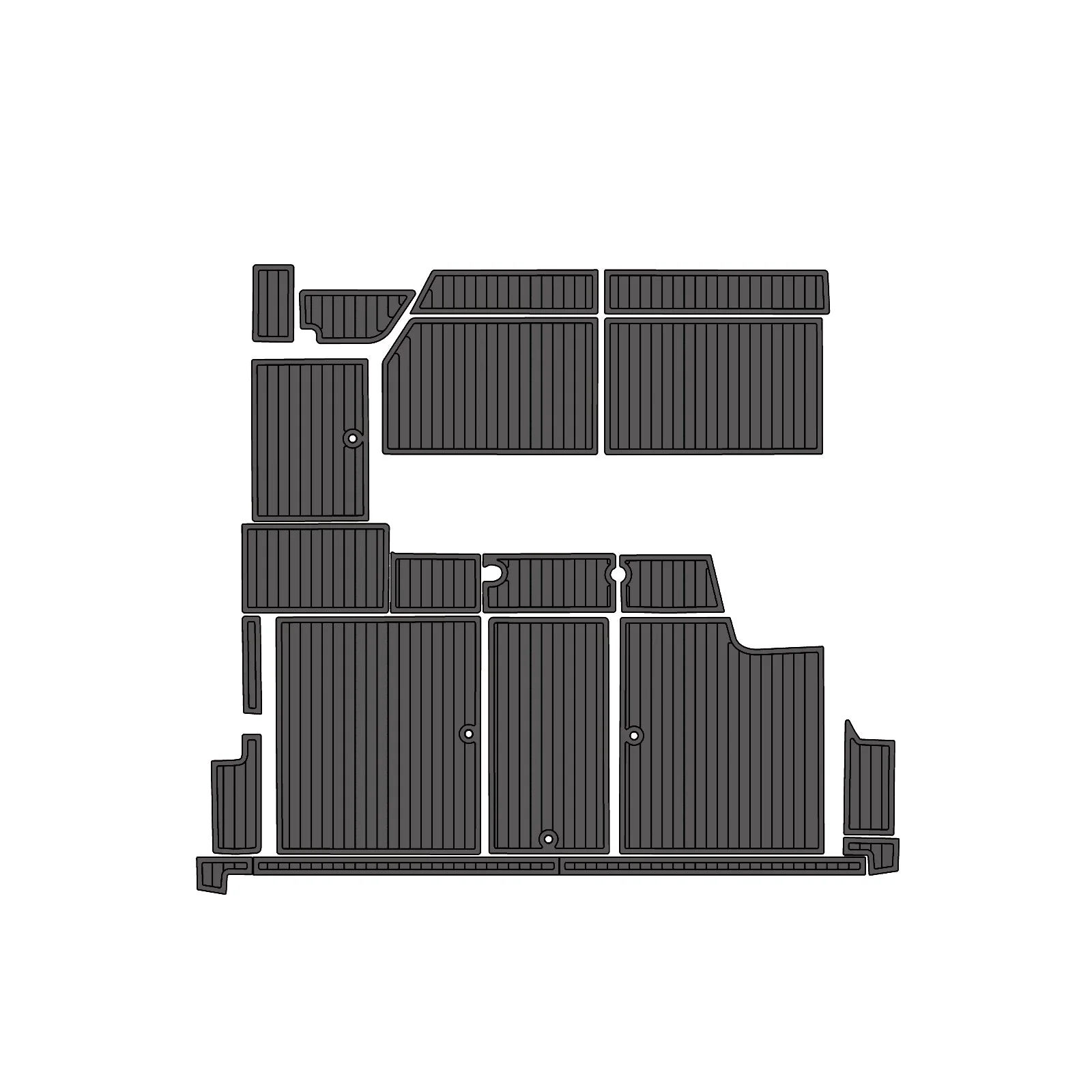 1991 | Sea Ray | Sundancer – Custom EVA Foam Marine Flooring Kit - HXBYX
