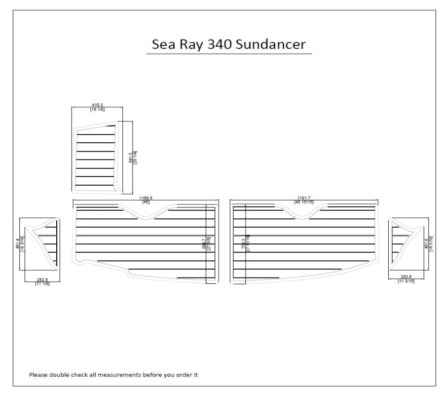 2000 Sea Ray Sundancer 340 – Custom EVA Foam Marine Flooring Kit - HXBYX