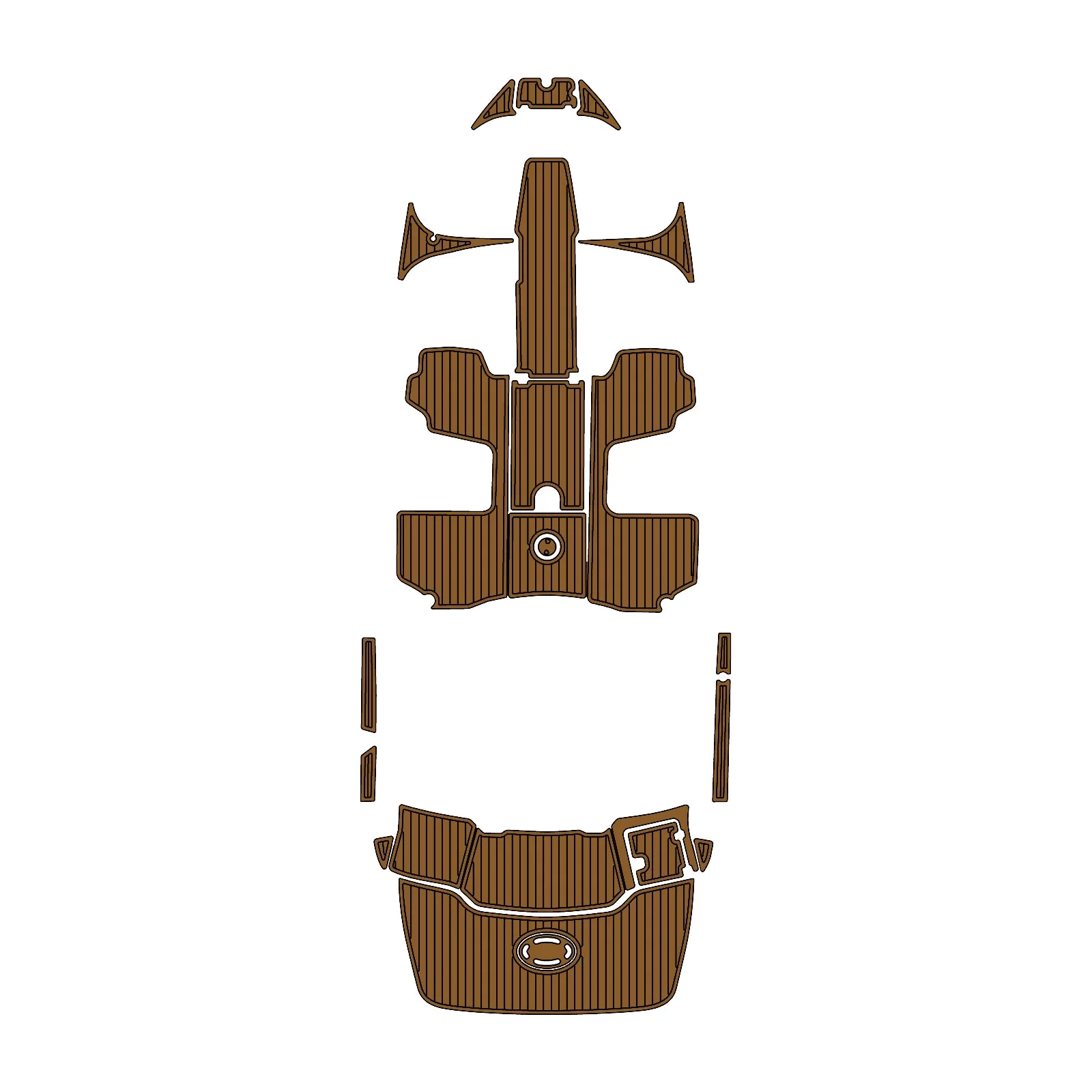 2017 | Chaparral | H2O 21 Deluxe - Custom EVA Foam Marine Flooring Kit - HXBYX