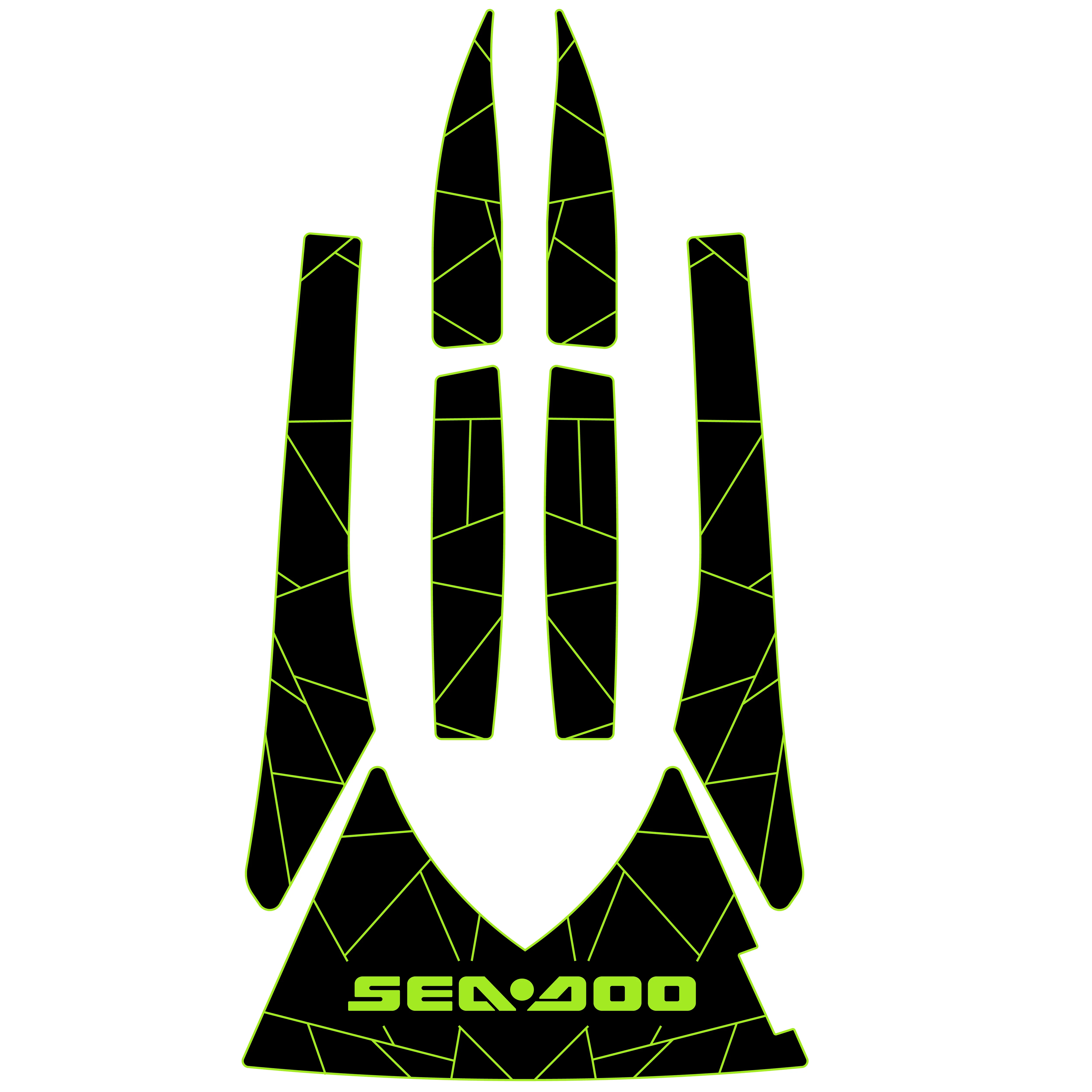 2003-2008 Sea-Doo GTX - Custom EVA Foam Jet Ski Mats Kit - HXBYX