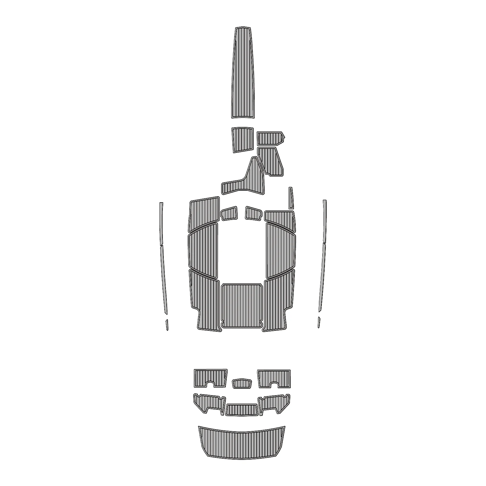 2019 Malibu TXi MO (Closed Bow) – Custom EVA Foam Boat Flooring Kit - HXBYX