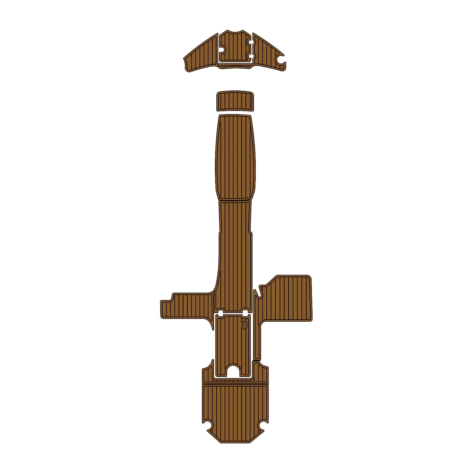 2016 | Chaparral | 250 - Custom EVA Foam Marine Flooring Kit - HXBYX