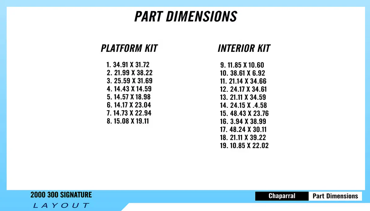 2000 | Chaparral | 300 Signature - Custom EVA Foam Boat Flooring Kit - HXBYX