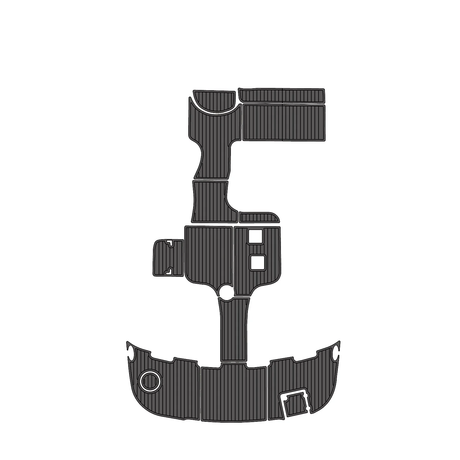 2007 | Chaparral | Signature 330 - Custom EVA Foam Marine Flooring Kit - HXBYX