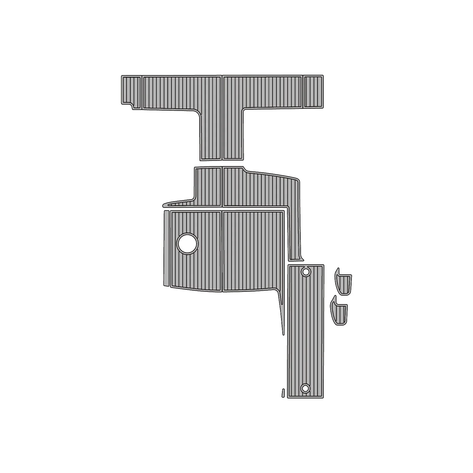 2010 Sea Ray Sundancer 450 – Custom EVA Foam Marine Flooring Kit - HXBYX