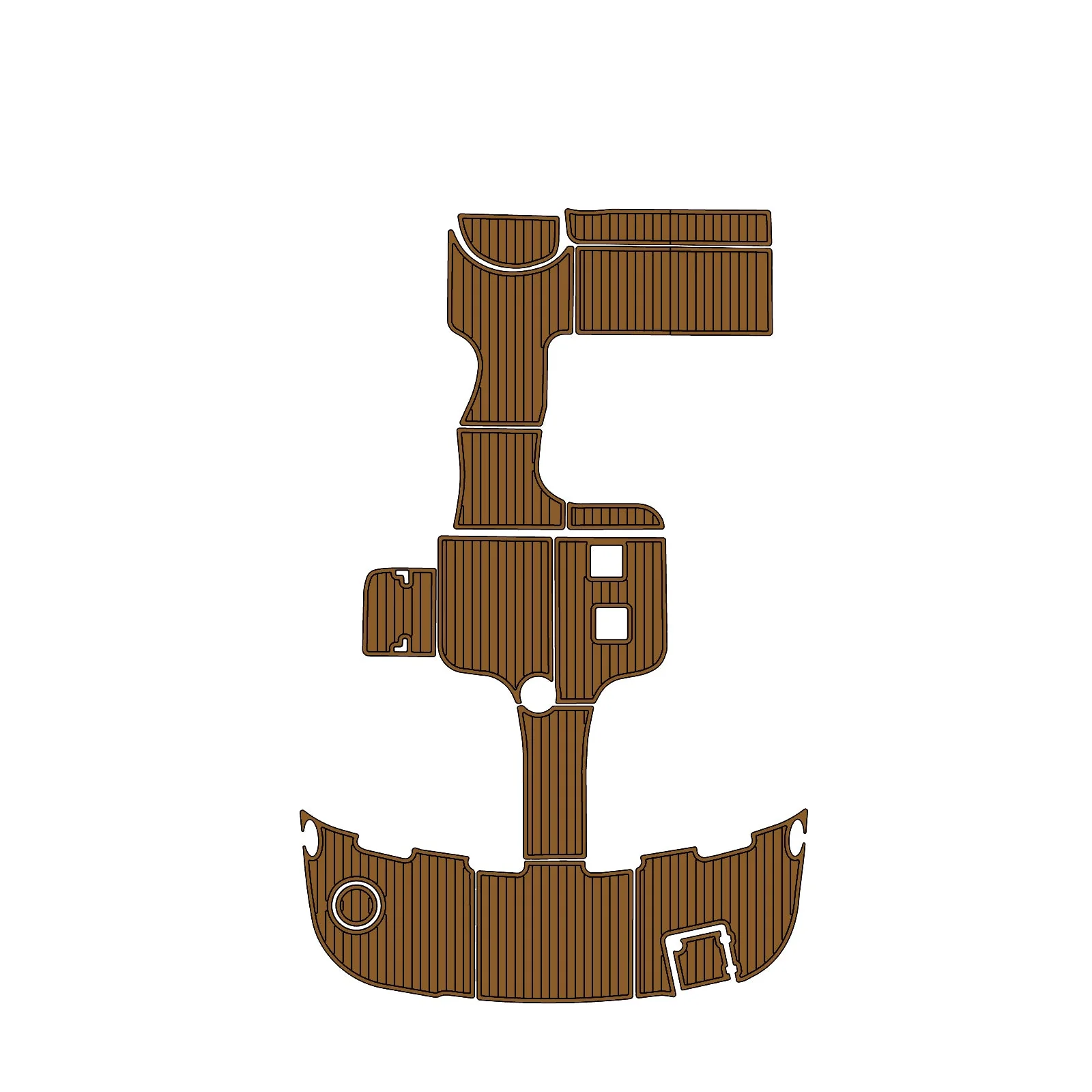 2007 | Chaparral | Signature 330 - Custom EVA Foam Marine Flooring Kit - HXBYX