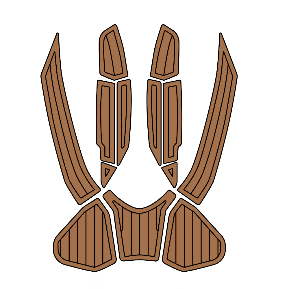 2016-2017 Sea-Doo Wake Pro + GTX 155 - Custom EVA Foam Jet Ski Deck Mats Kit - HXBYX