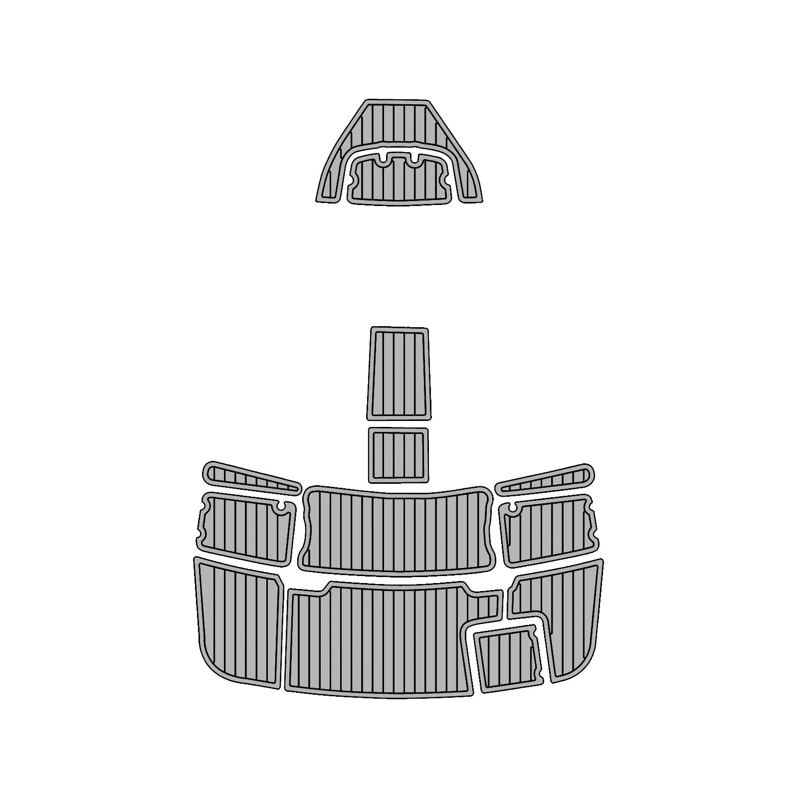 2002 | Chaparral | 260 SSI - Custom EVA Foam Marine Flooring Kit - HXBYX