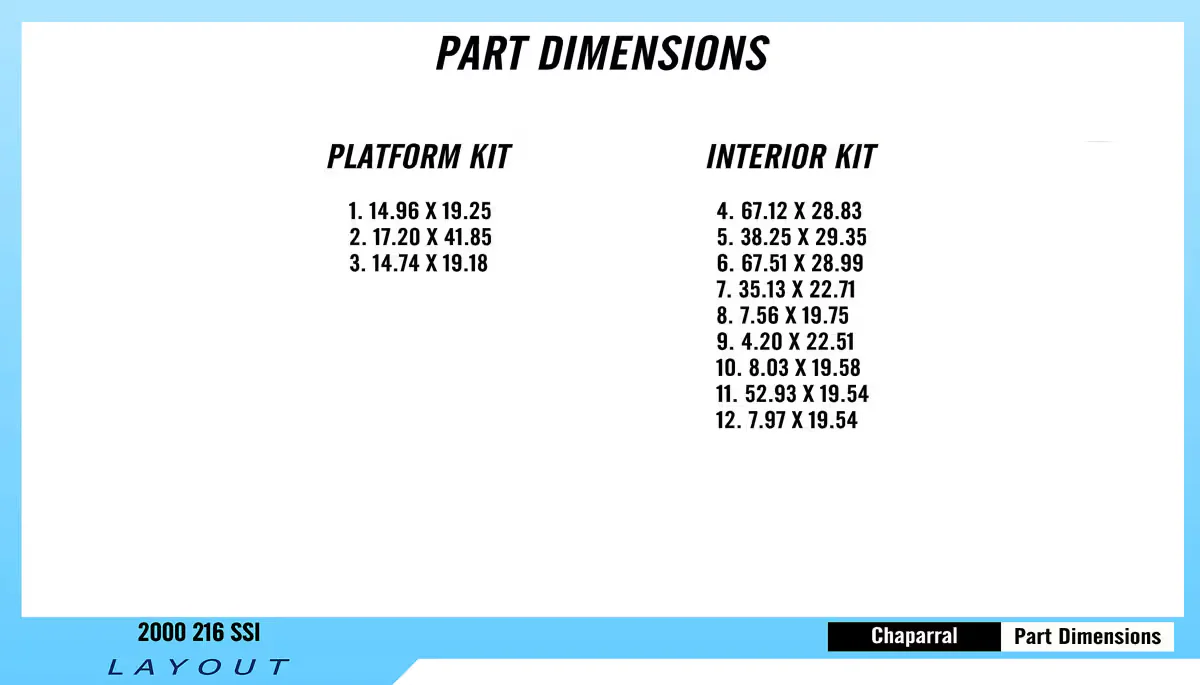 2000 | Chaparral | 216 SSI - Custom EVA Foam Boat Flooring Kit - HXBYX