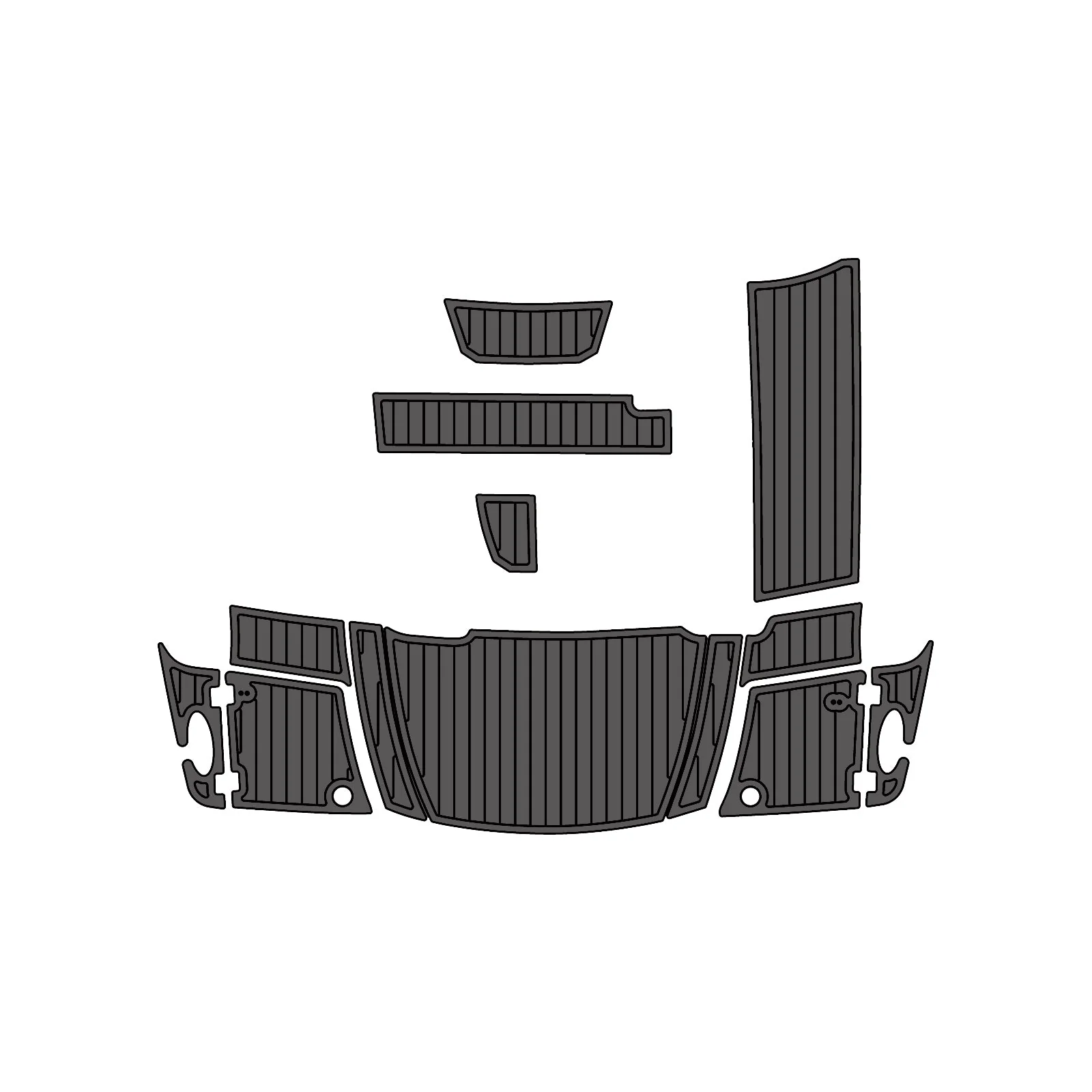 2014 | Chaparral | 327 SSX - Custom EVA Foam Marine Flooring Kit - HXBYX