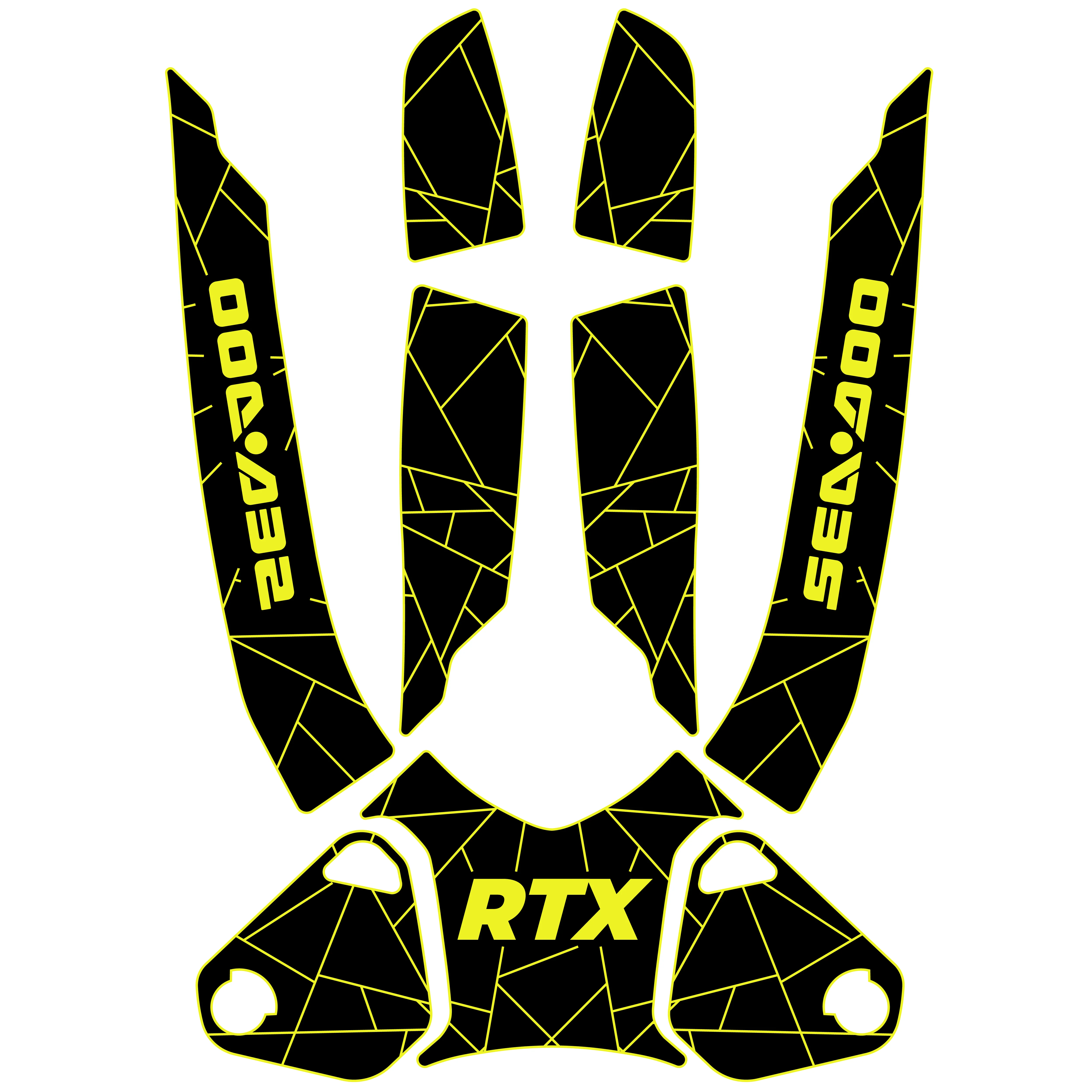 2010-2015 Sea-Doo RXT / RXT-X / Wake Pro 215 - Custom EVA Foam Jet Ski Deck Mats Kit - HXBYX