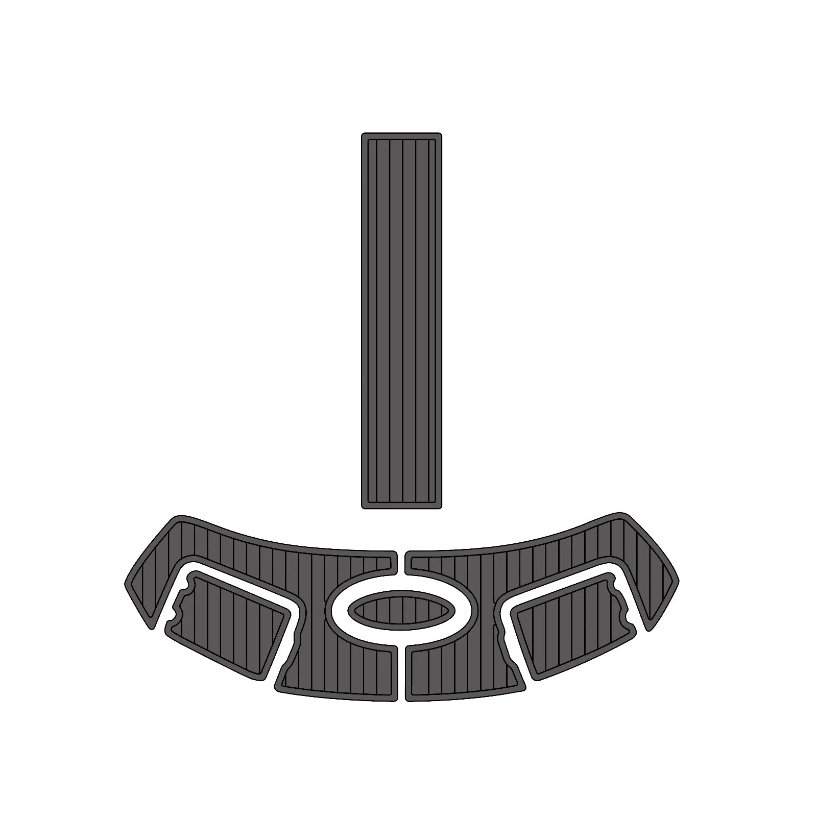 Chaparral | 256 SSI - Custom EVA Foam Marine Flooring Kit - HXBYX