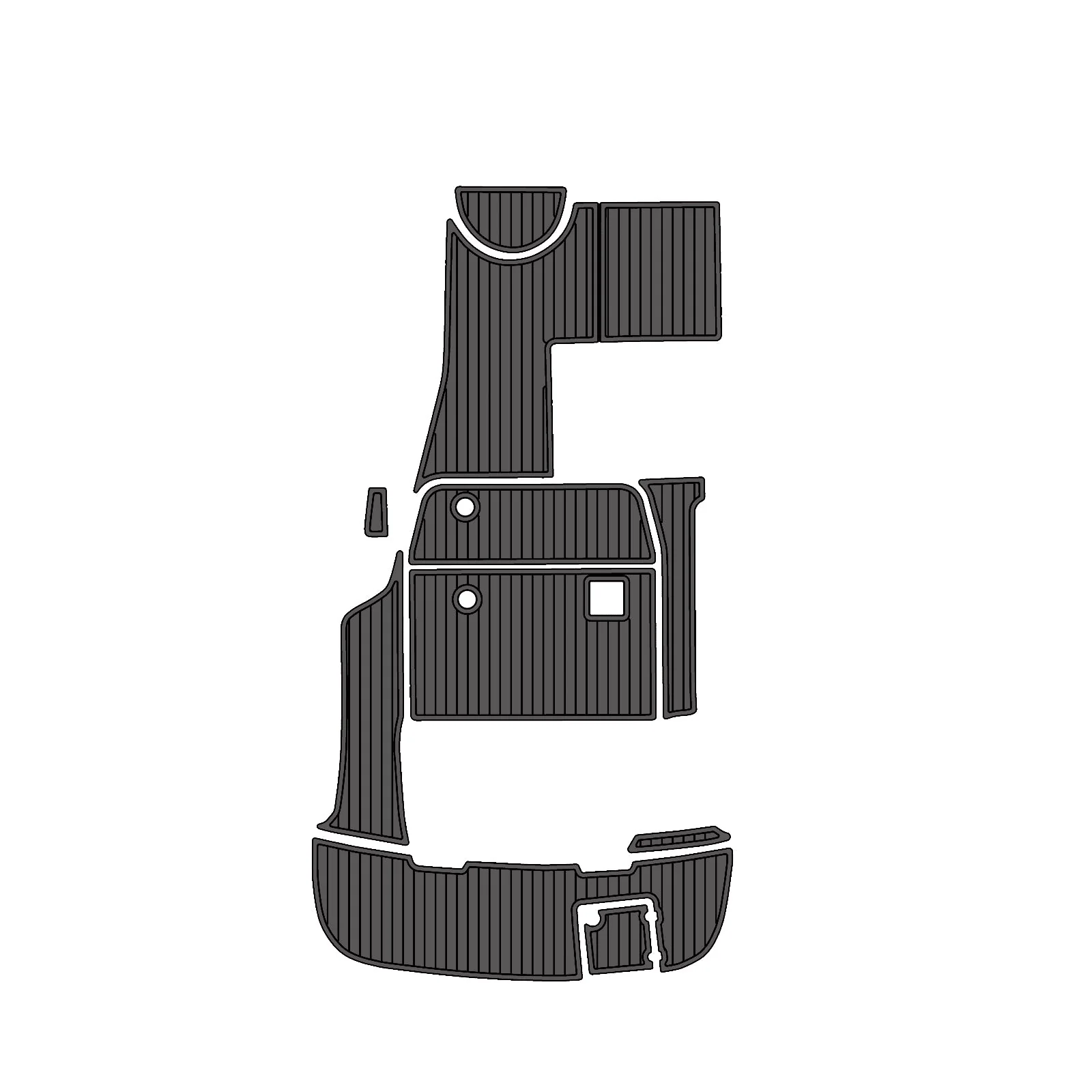 2005 | Chaparral | Signature 240 - Custom EVA Foam Marine Flooring Kit - HXBYX