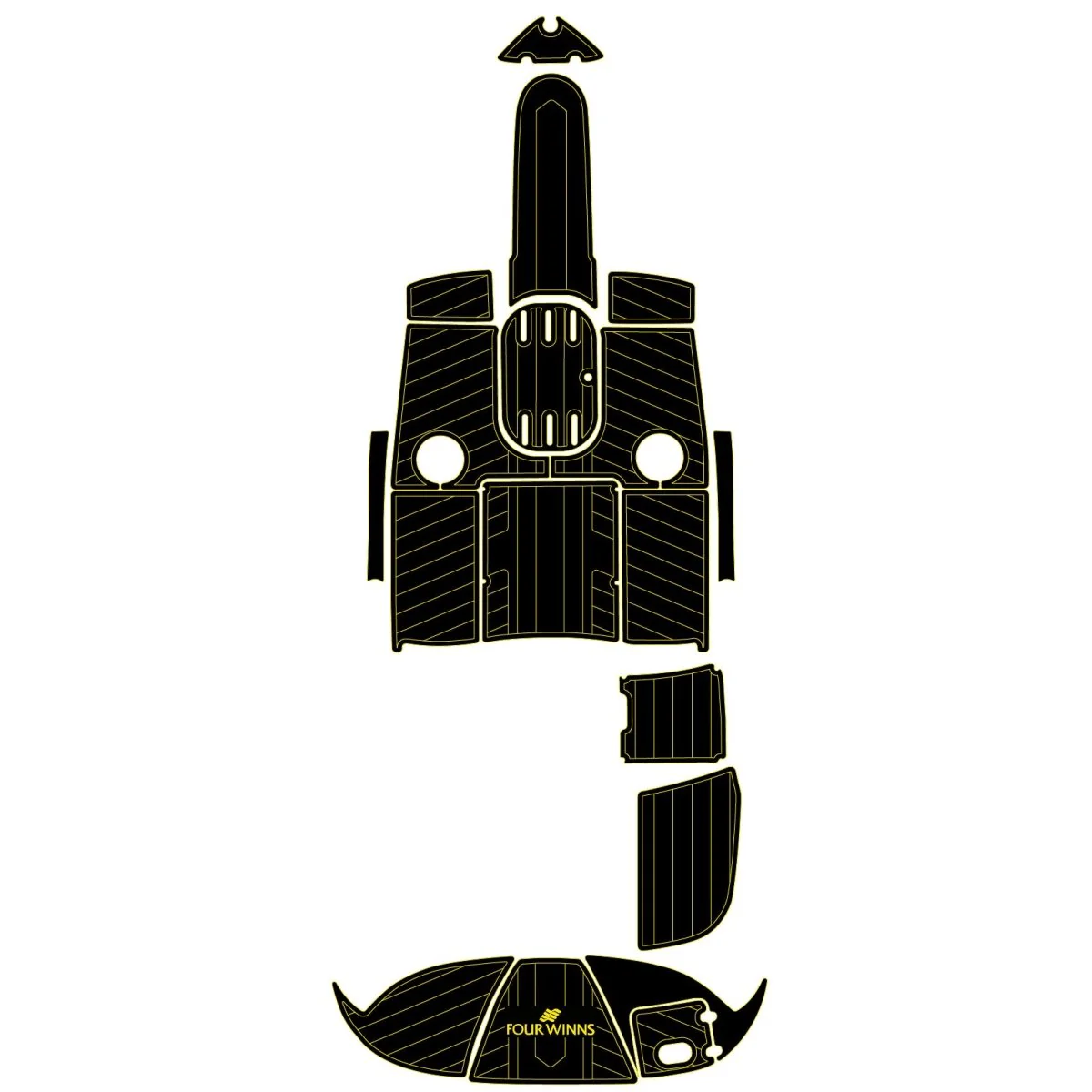 2008 Four Winns H210 - Factory Direct Custom EVA Foam Boat Decking Kit - HXBYX