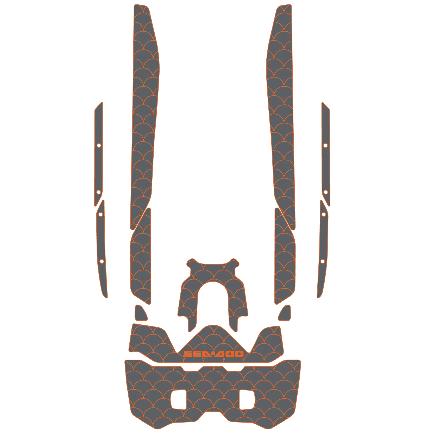 2025 Sea-Doo Fish Pro APEX - Custom EVA Foam Jet Ski Deck Mats Kit - HXBYX