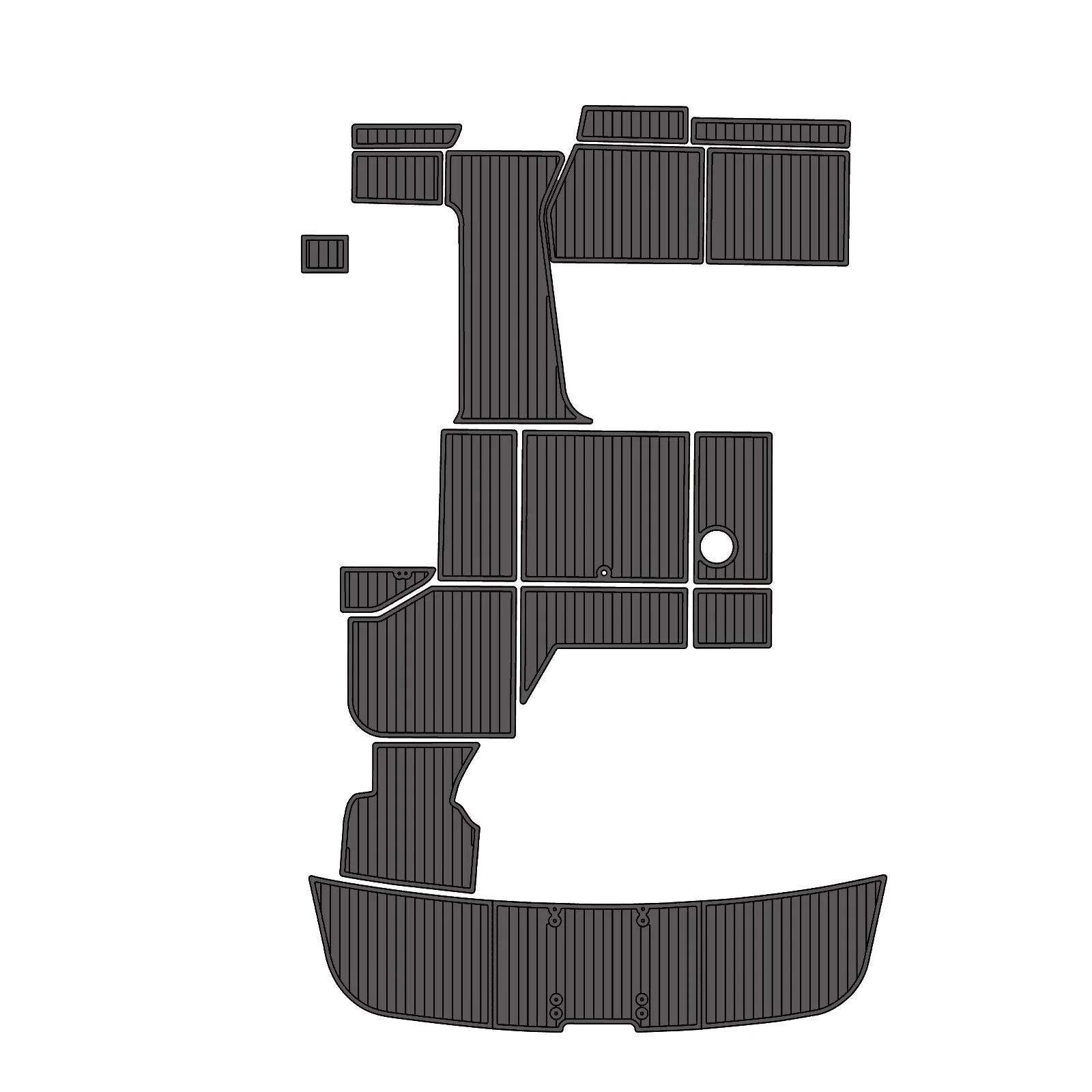 1996 | Sea Ray | Sundancer – Custom EVA Foam Marine Flooring Kit - HXBYX