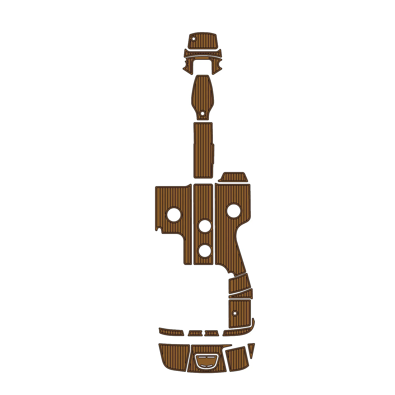 2012 Sea Ray Sundeck 240 – Custom EVA Foam Marine Flooring Kit - HXBYX