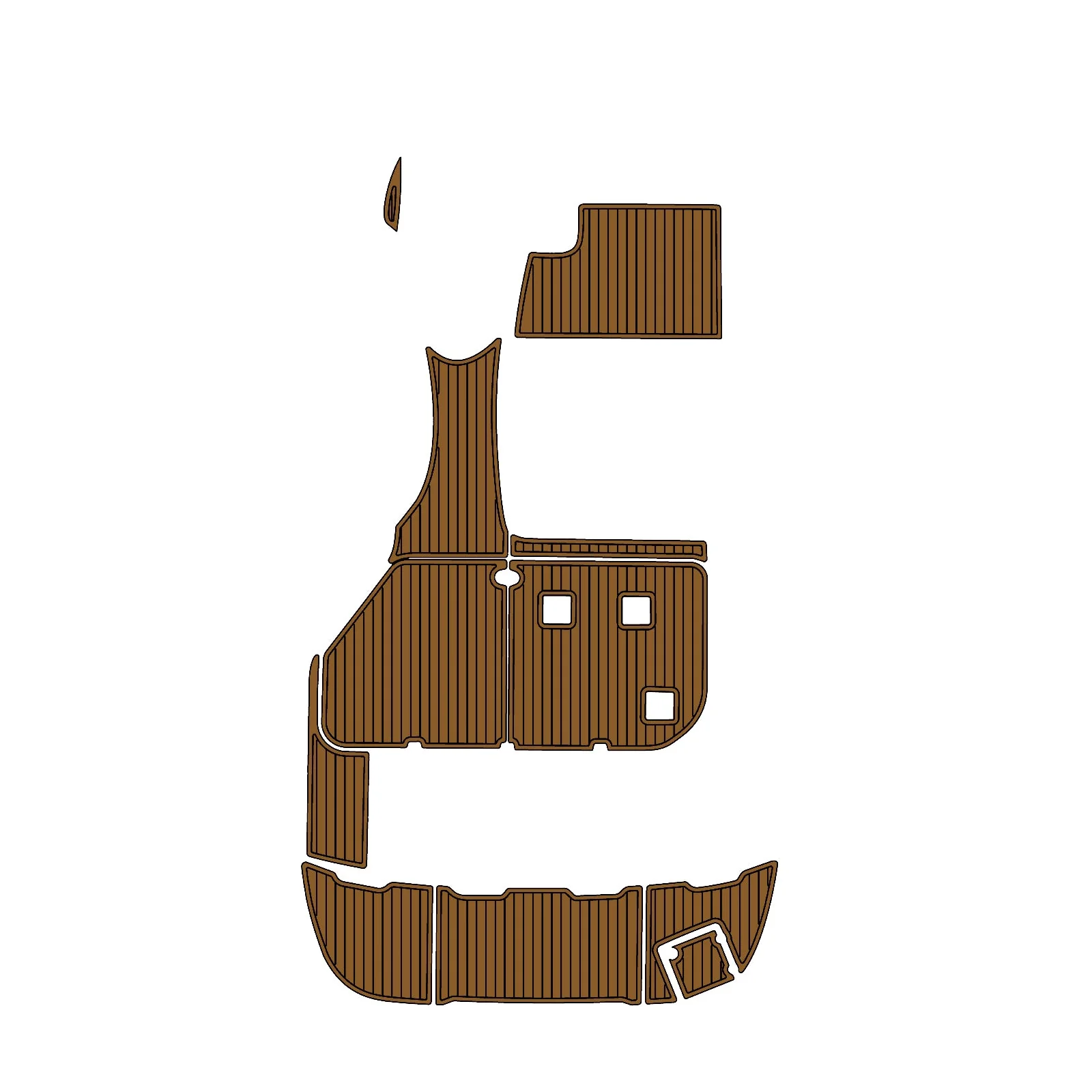 2005 | Chaparral | Signature 290 - Custom EVA Foam Marine Flooring Kit - HXBYX