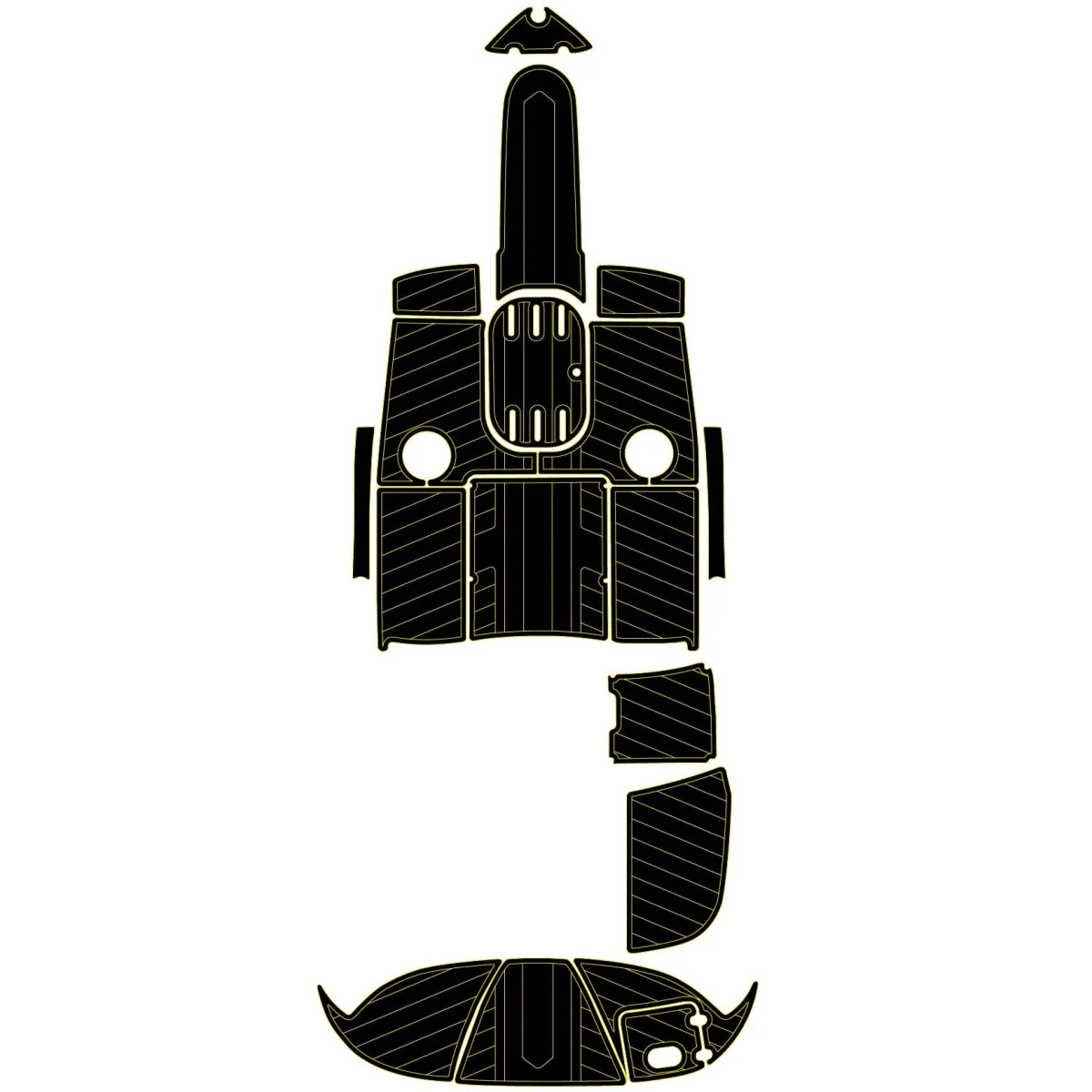 2008 Four Winns H210 - Factory Direct Custom EVA Foam Boat Decking Kit - HXBYX