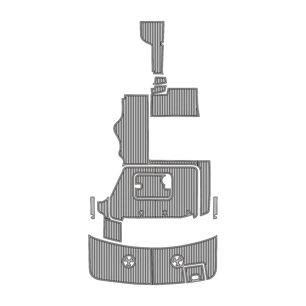 2005 Four Winns Vista 288 - Faux Teak Custom EVA Foam Marine Decking Kit - HXBYX