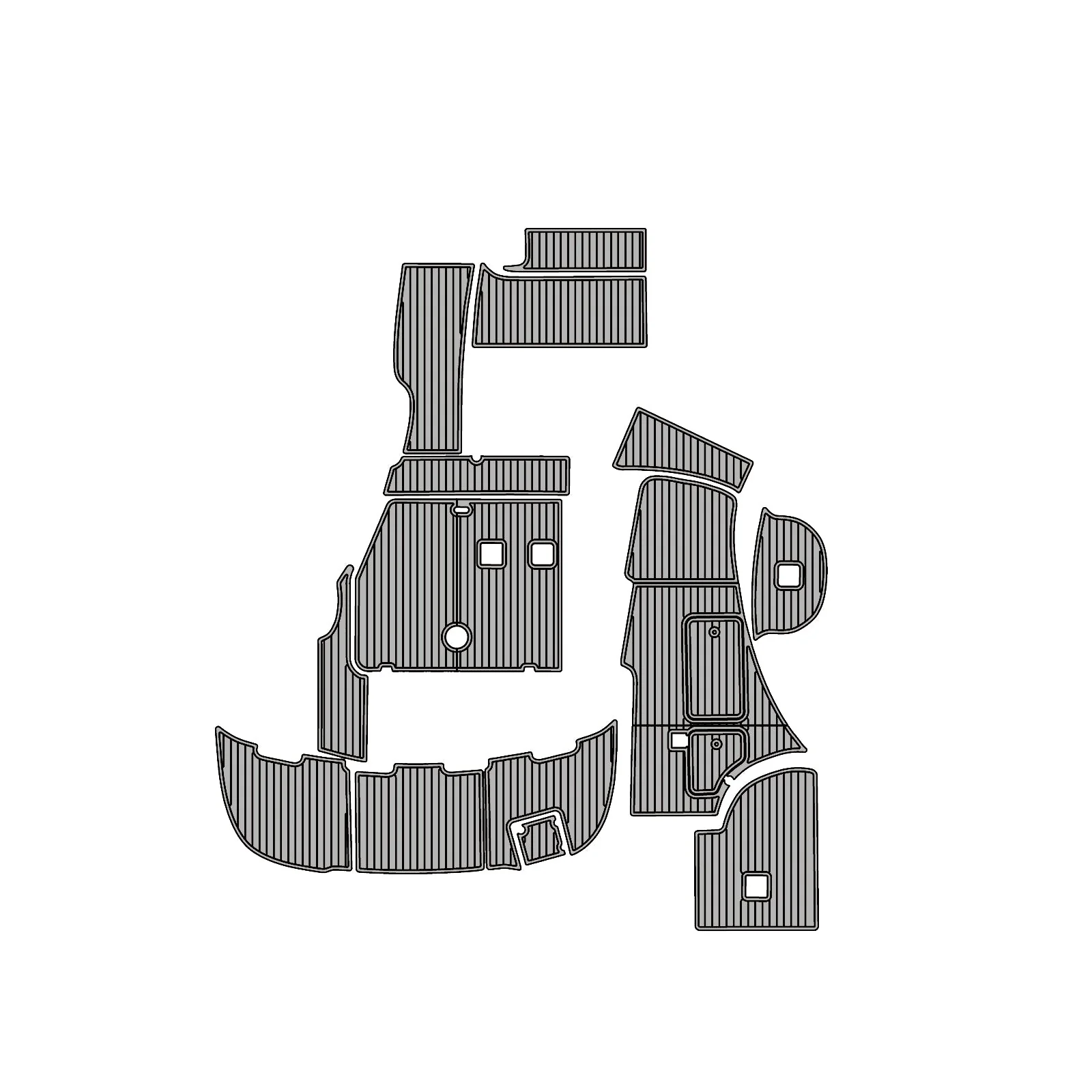 2005 | Chaparral | 310 - Custom EVA Foam Marine Flooring Kit - HXBYX